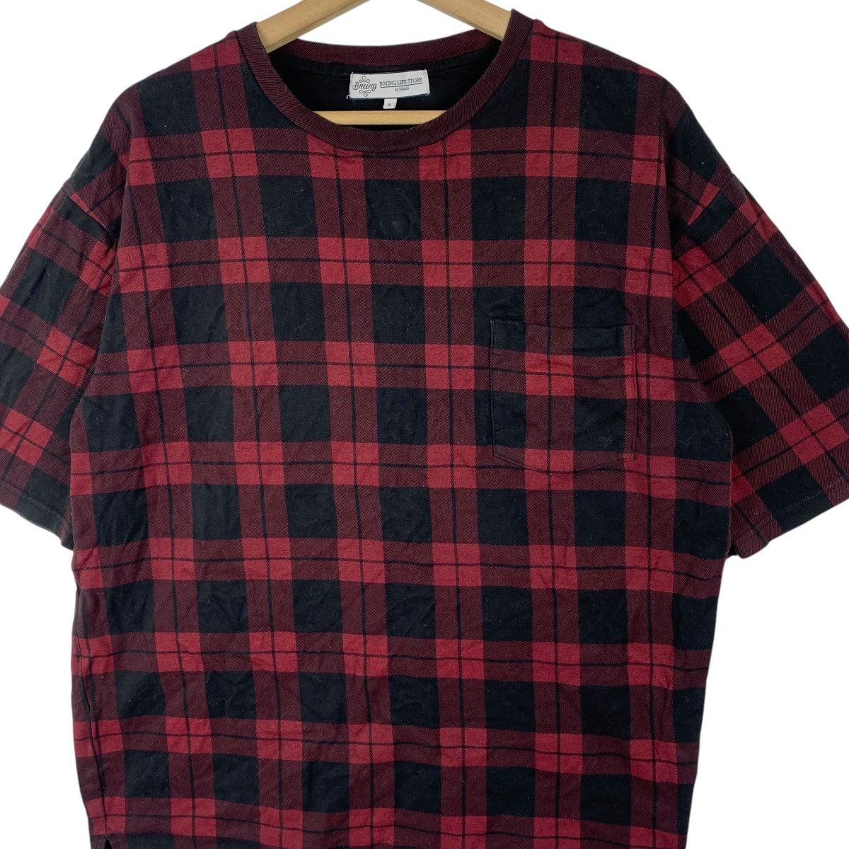 Beams Plus BEAMS PLUS B:MING LIFE Store Collection Tartan Tee Shirt Top Size L / US 10 / IT 46 - 3 Thumbnail