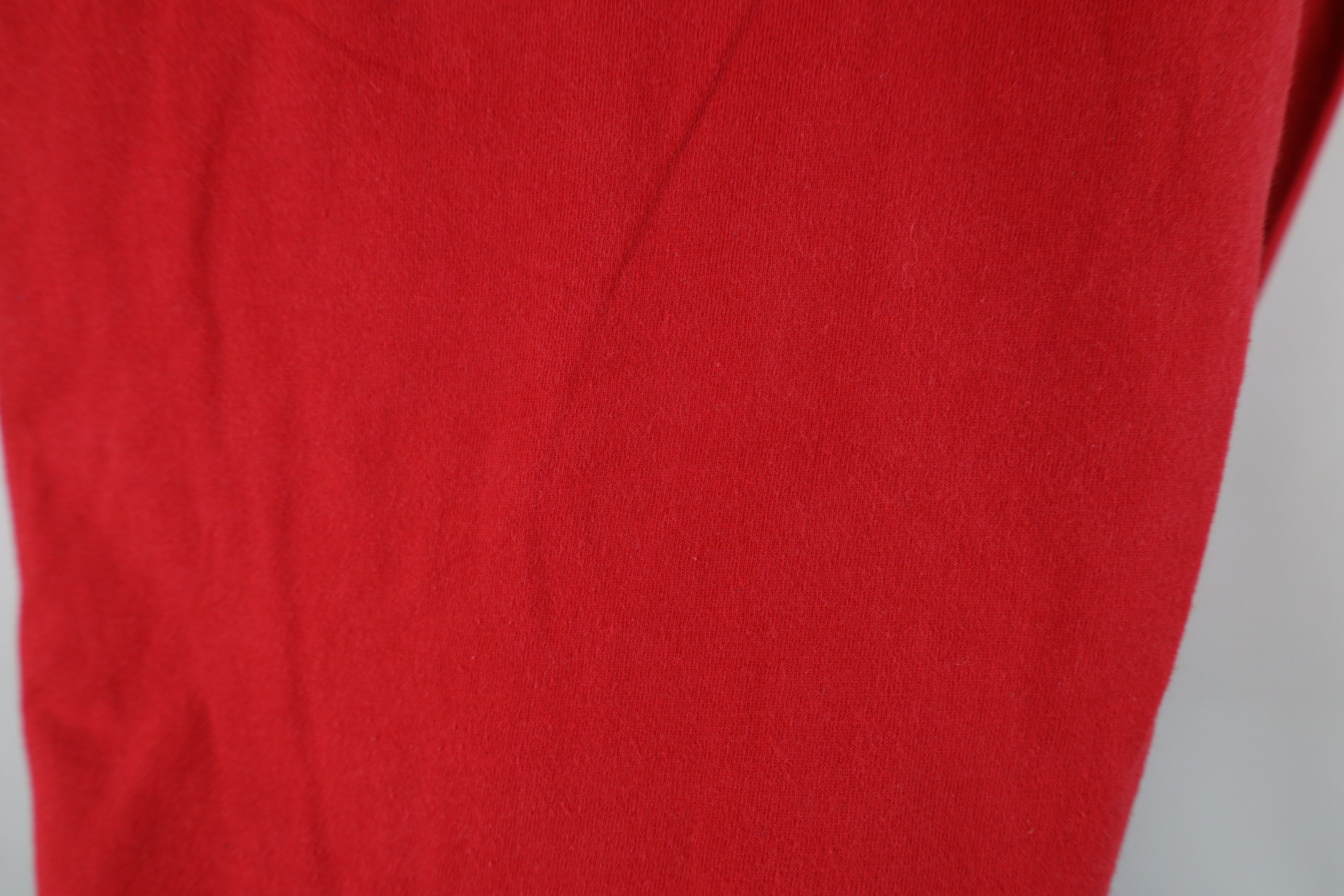 Vintage Vintage 90s Streetwear Giordano Short Sleeve T-Shirt Red Size US S / EU 44-46 / 1 - 10 Thumbnail