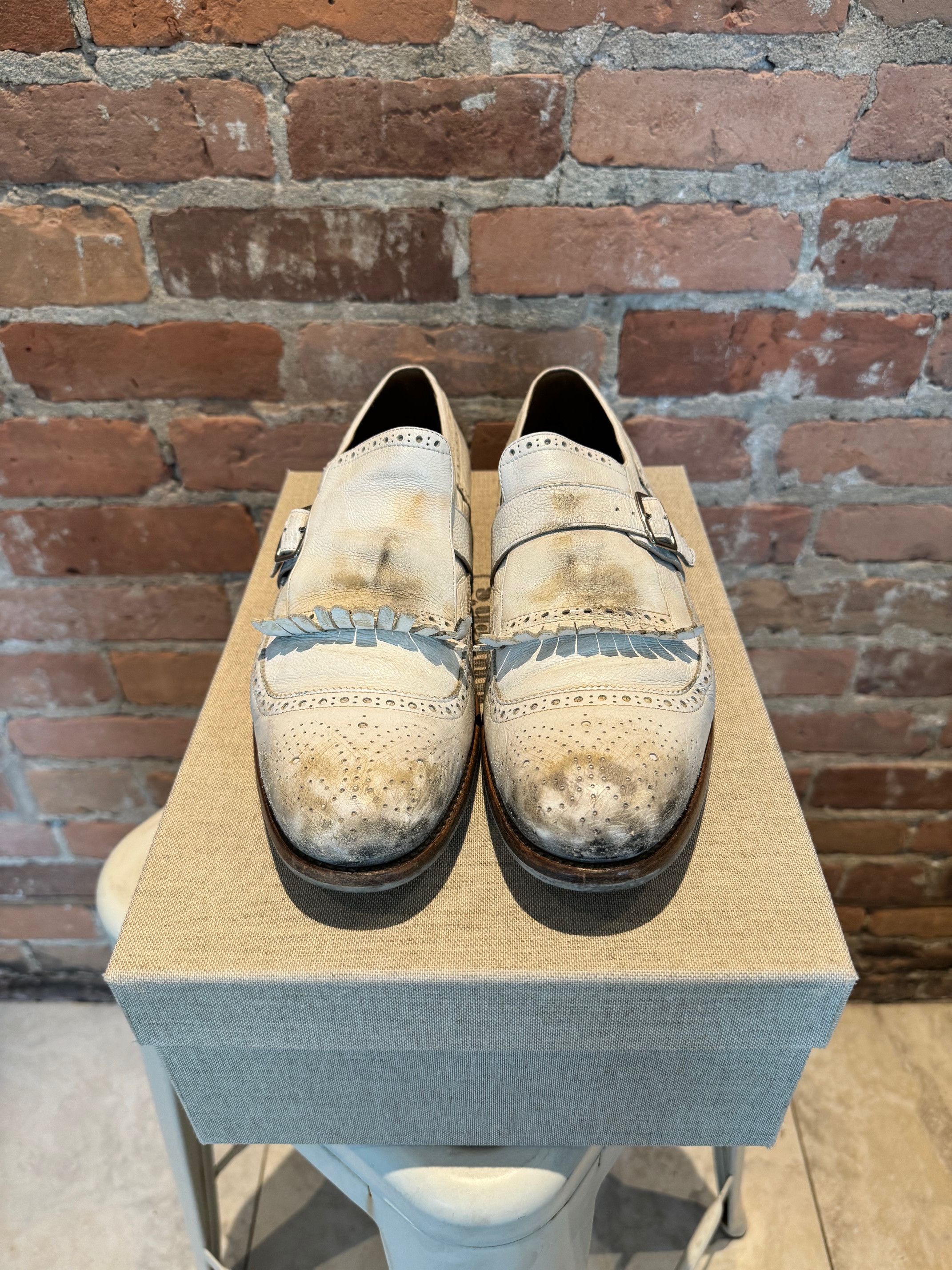 Church's Church's Monk Strap Kiltie Wingtip Brogue Shoes Size US 8 / EU 41 - 2 Thumbnail