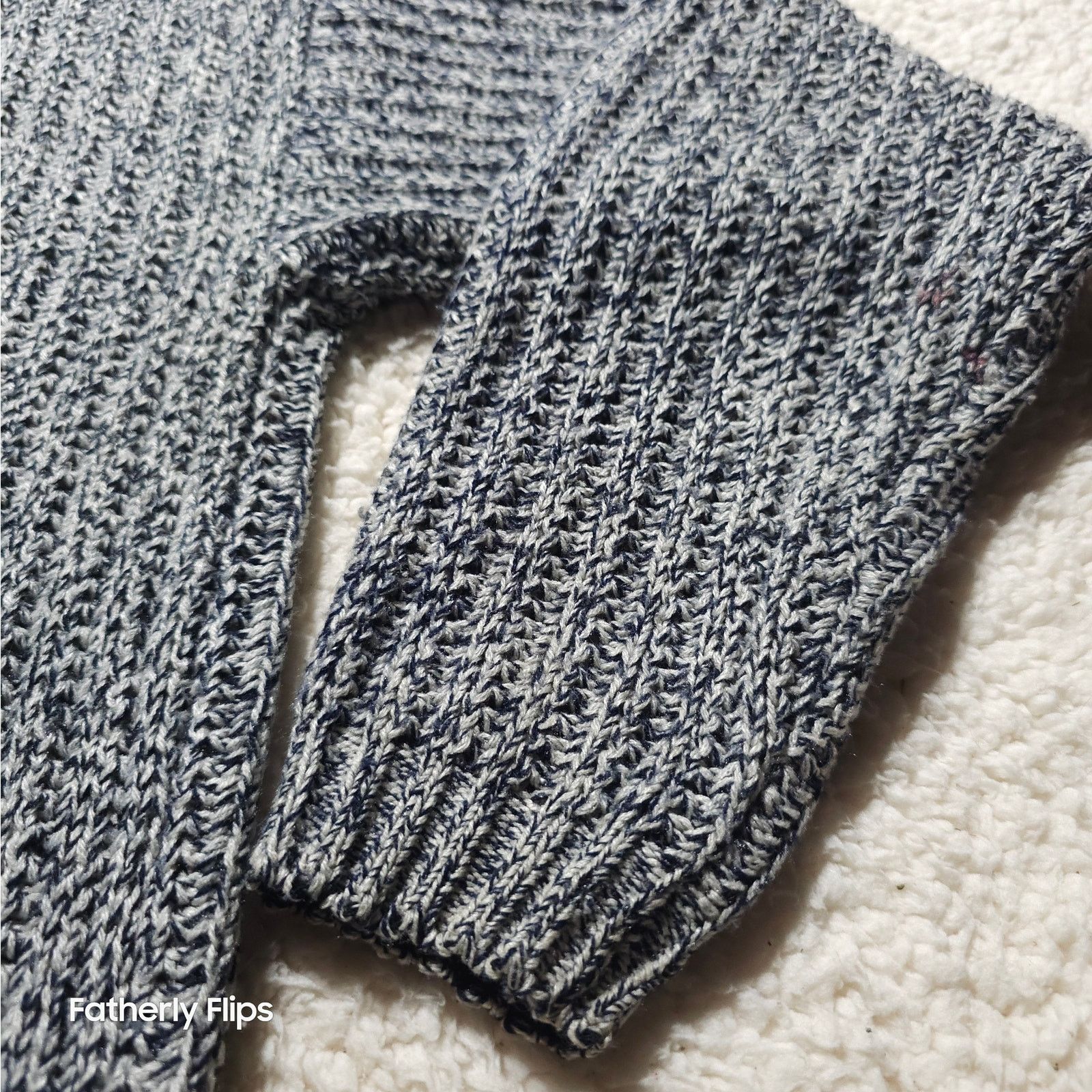 Other VTG GAP Marled Knit Sweater boys L Black White Chunky 90s Size US L / EU 52-54 / 3 - 13 Thumbnail