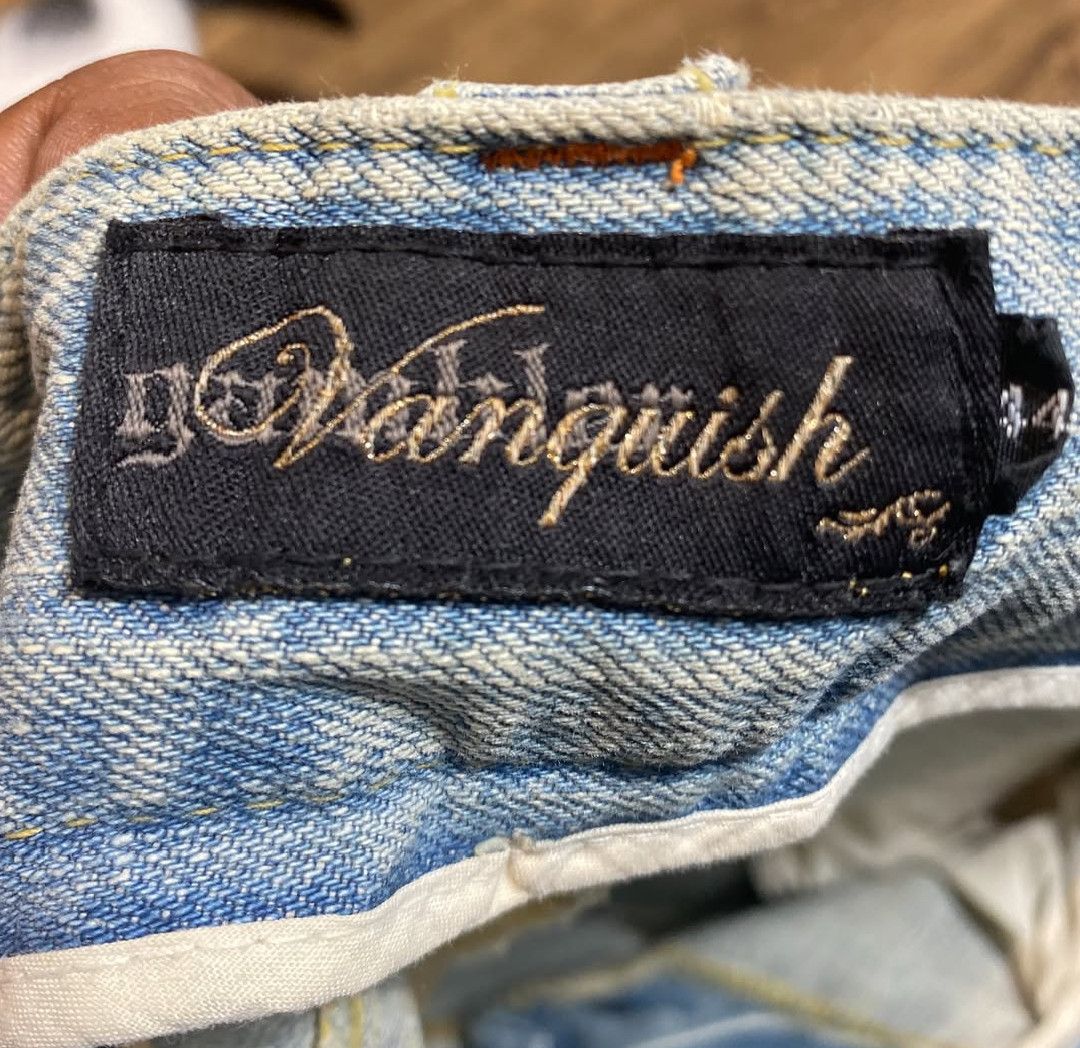 Hysteric Glamour × Japanese Brand Japanese vanquish ripped jeans 