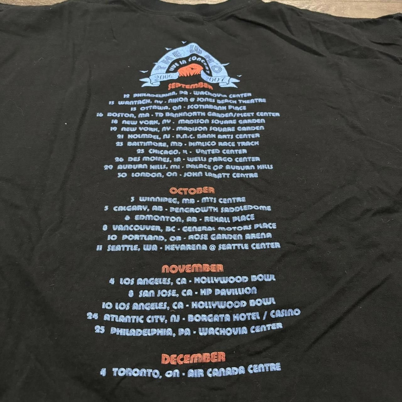 Anvil Vintage The Who Live In Concert Tour T Shirt 06/07 XXL Size US XXL / EU 58 / 5 - 5 Thumbnail