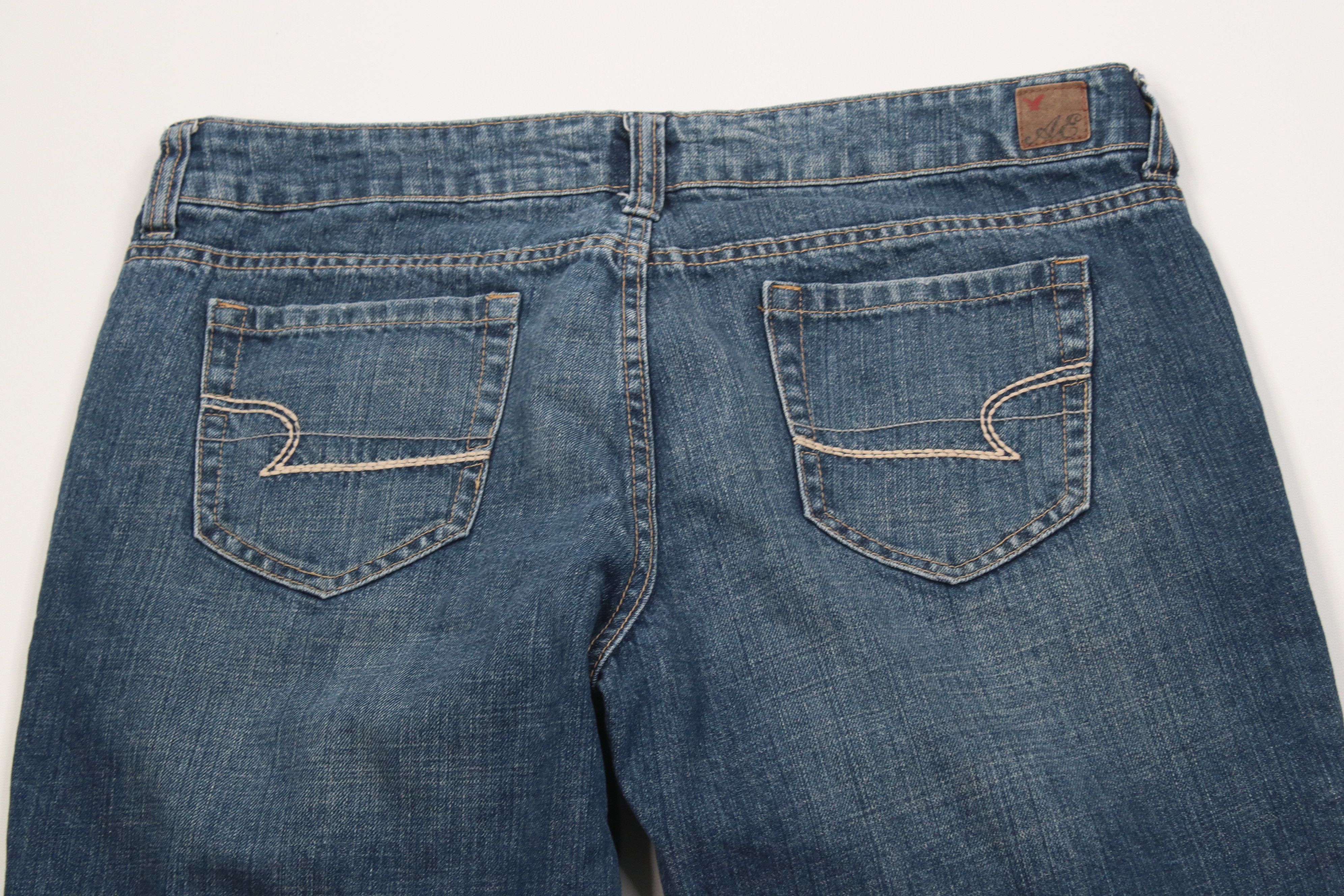 American Eagle Outfitters Vintage Y2K American Eagle Favorite Boyfriend Flared Jeans Size 36" / US 14 / IT 50 - 10 Thumbnail