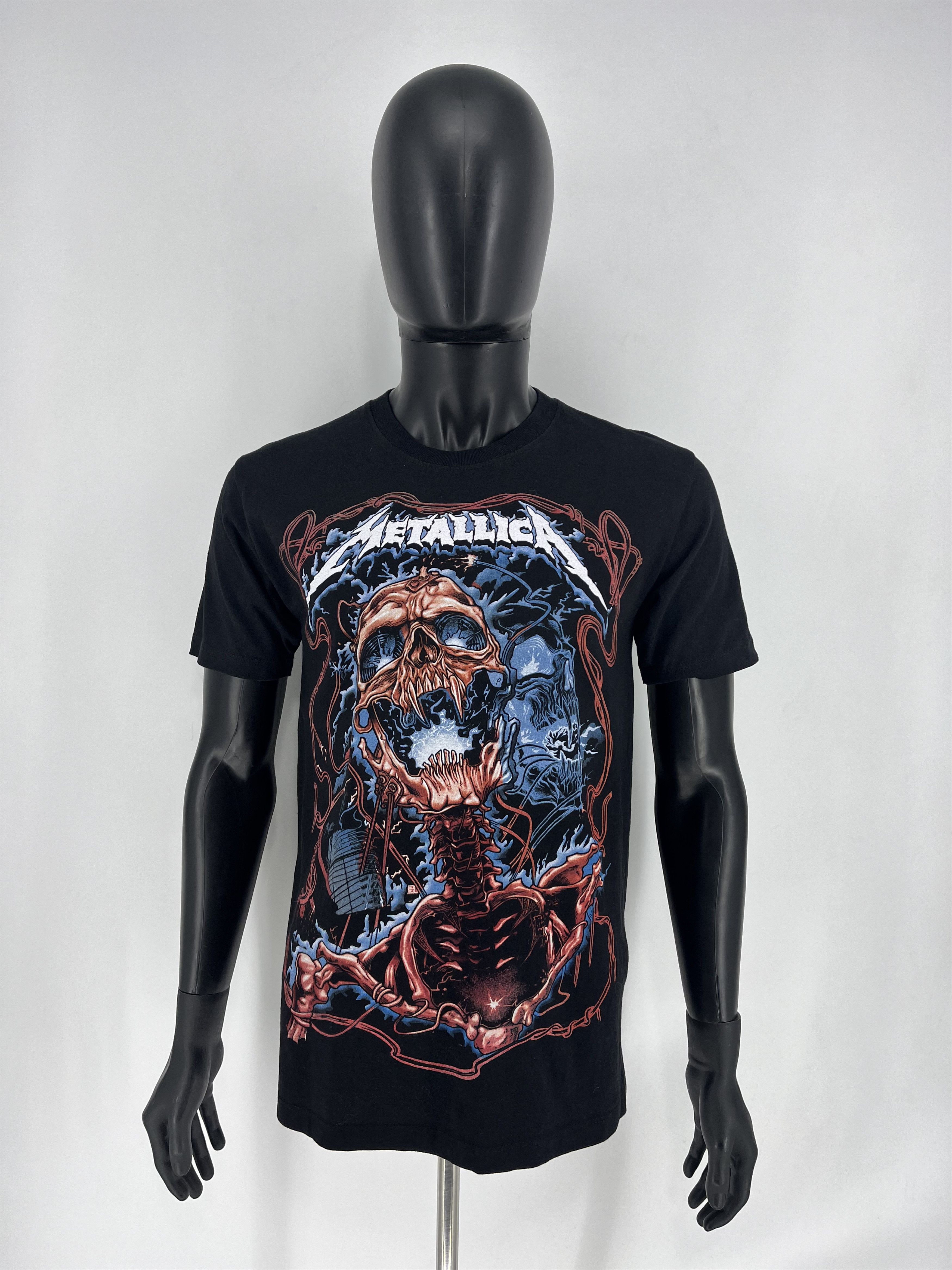 Band Tees × Vintage Vintage 90s Metallica Birmingham England Concert TShirt Size US M / EU 48-50 / 2 - 2 Thumbnail