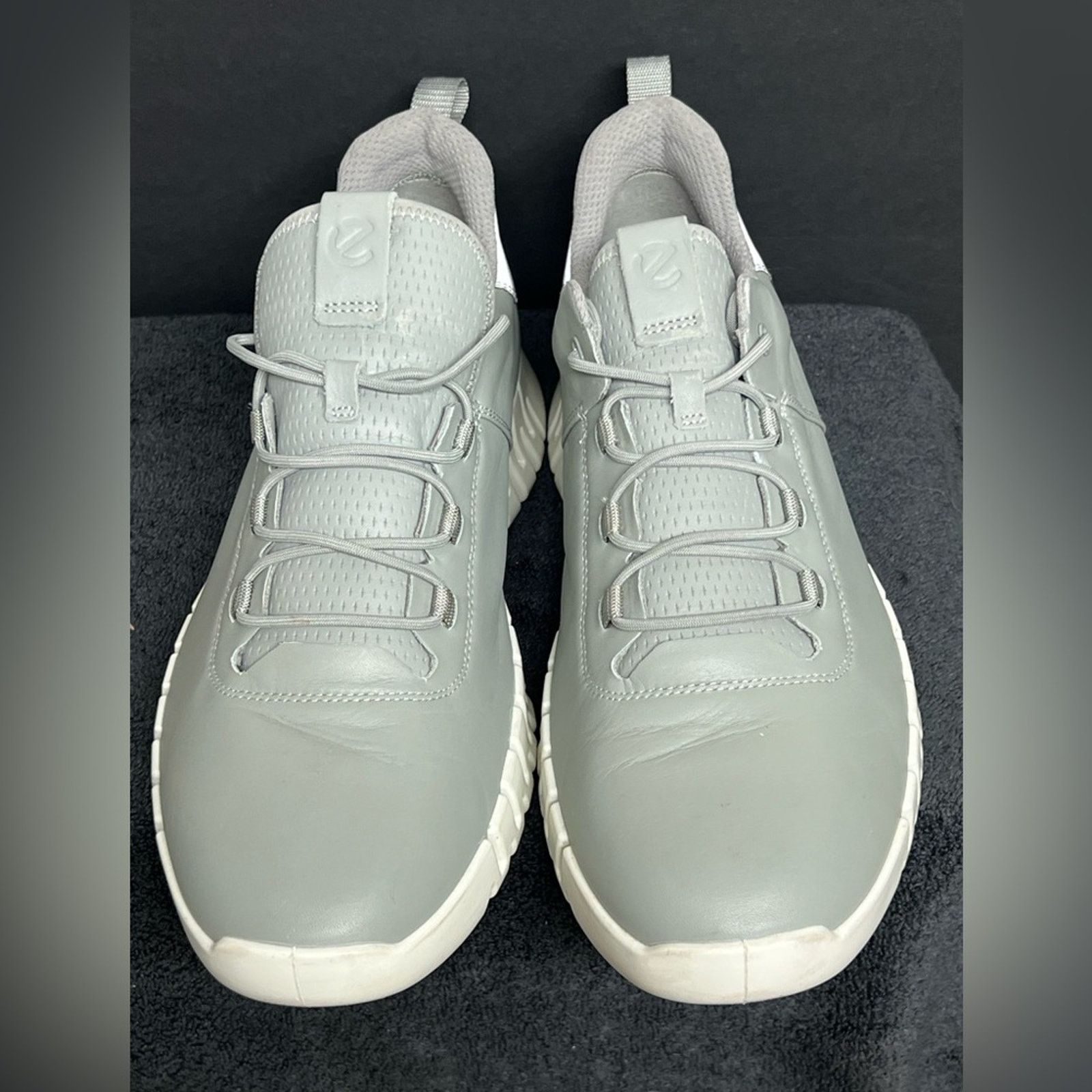 Ecco ECCO Men's GRUUV Grey Leather Shoes EU 47 13 - 13.5 US Size US 13 / EU 46 - 6 Thumbnail