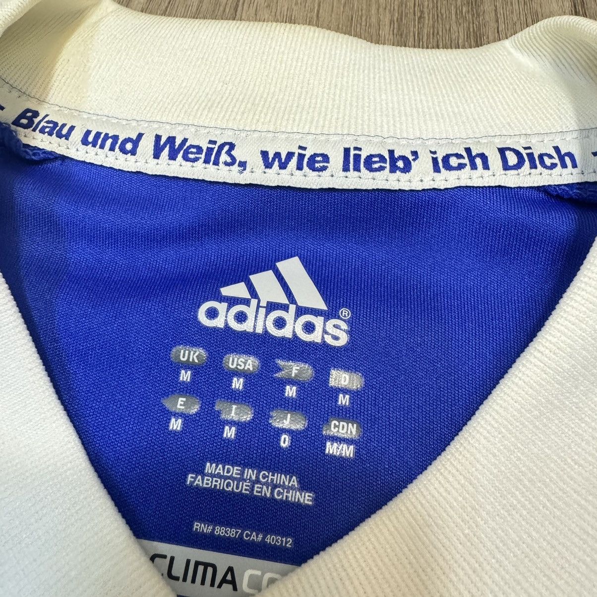 Adidas Schalke 04 13/14 Match issued/worn shirt #3 Kirchhoff Size US M / EU 48-50 / 2 - 9 Thumbnail
