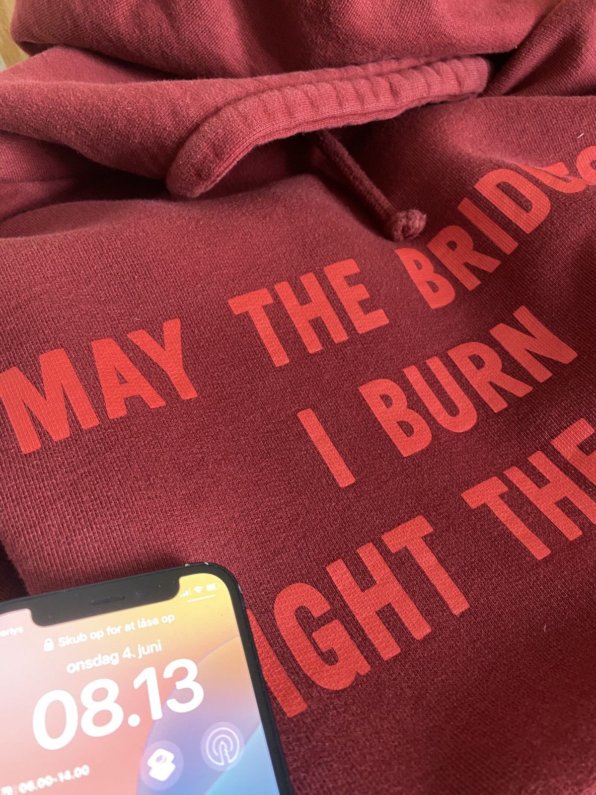 Vetements Vetements May The Bridges I Burn Hoodie Size US XL / EU 56 / 4 - 16 Thumbnail