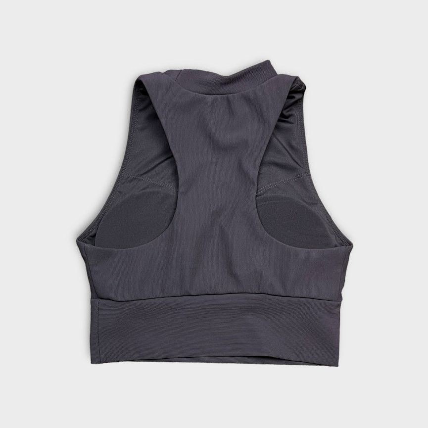 Kyodan Kyodan | Griffintown Ribbed Mock Neck Bra Top | Small Size ONE SIZE - 2 Thumbnail
