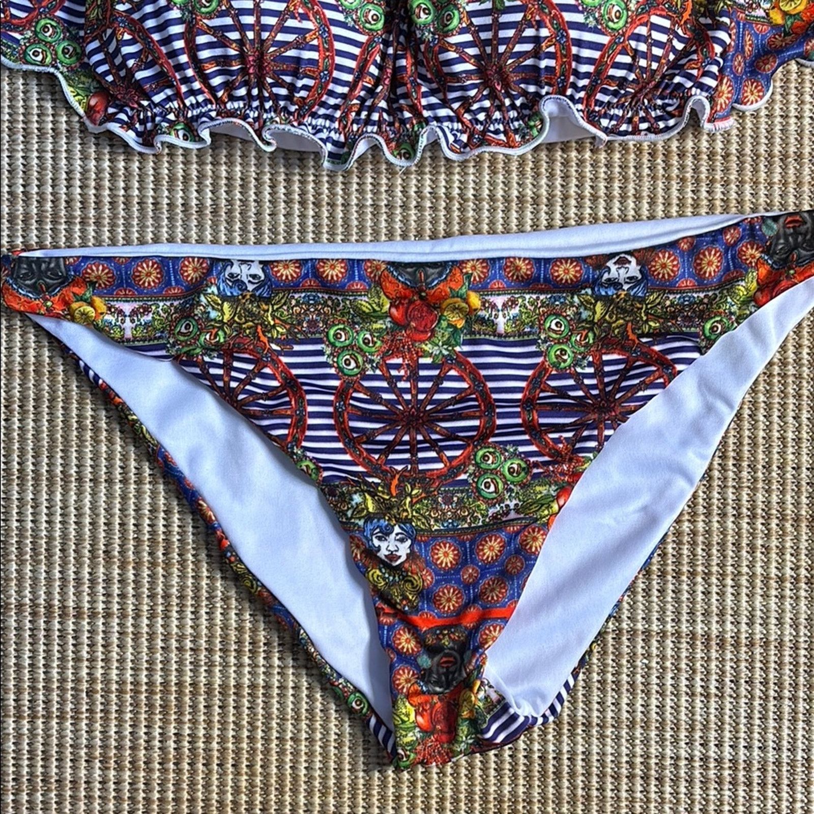 Other NWT Antica Sartoria Colorful Patterned Bikini Set Size L Size ONE SIZE - 5 Thumbnail