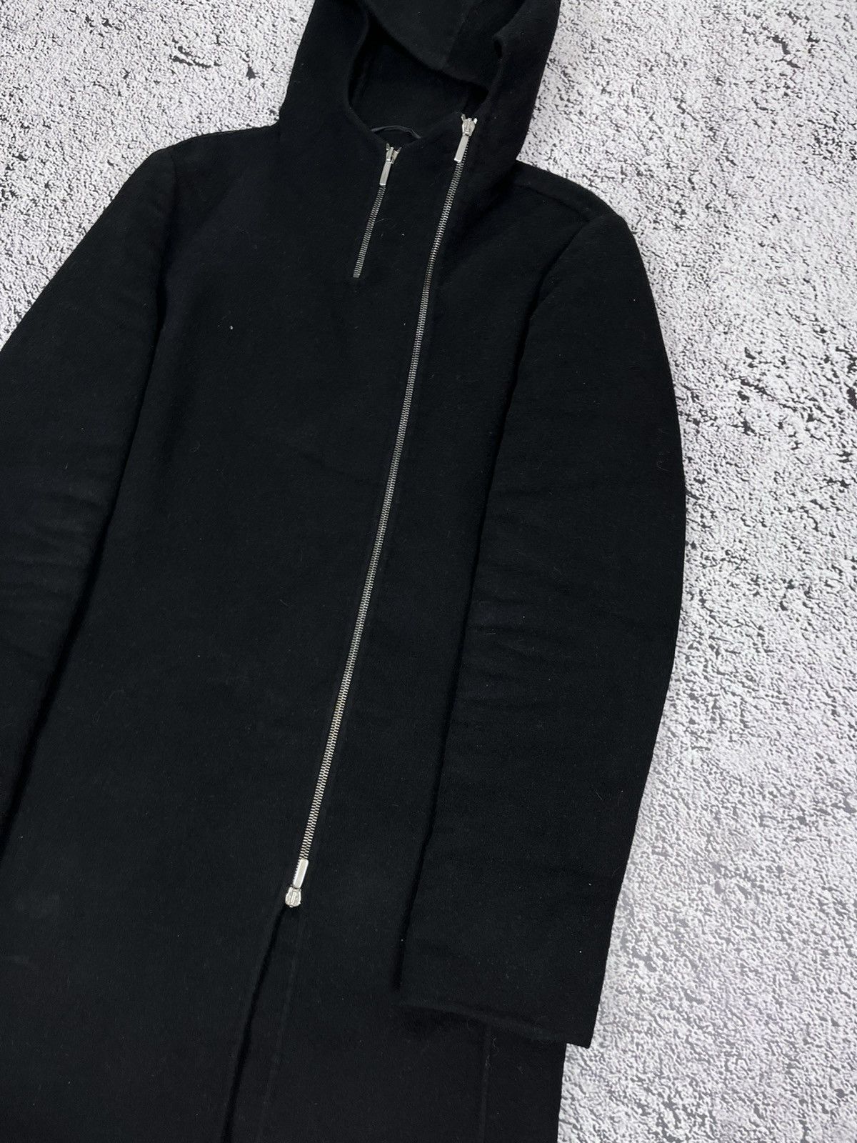 Max Mara S MaxMara Zip Hooded Wool Angora Wool Coat Size M / US 6-8 / IT 42-44 - 5 Thumbnail