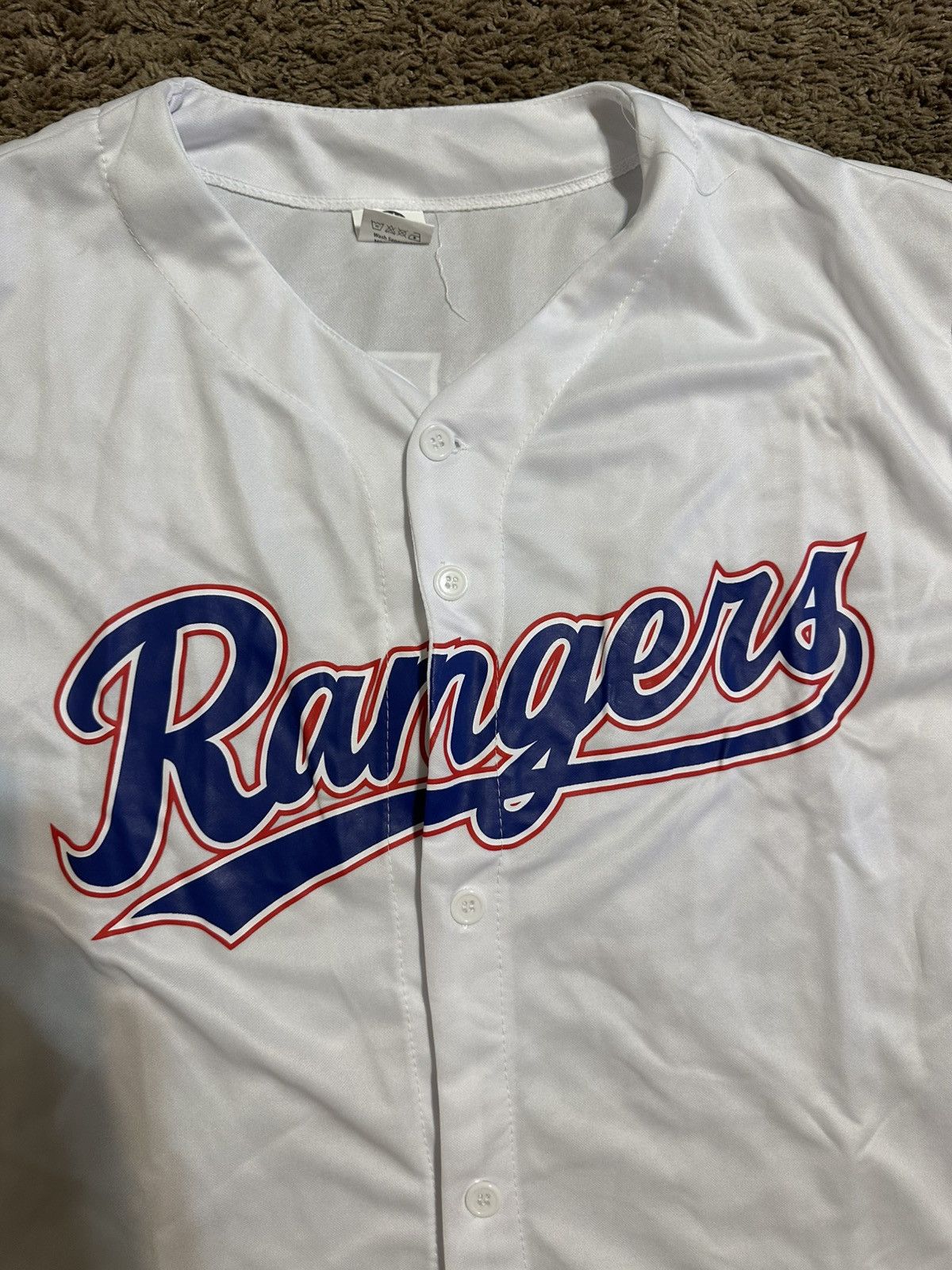 MLB Vintage MLB Texas Rangers “Degrom” jersey 00s size XL Size US XL / EU 56 / 4 - 7 Thumbnail