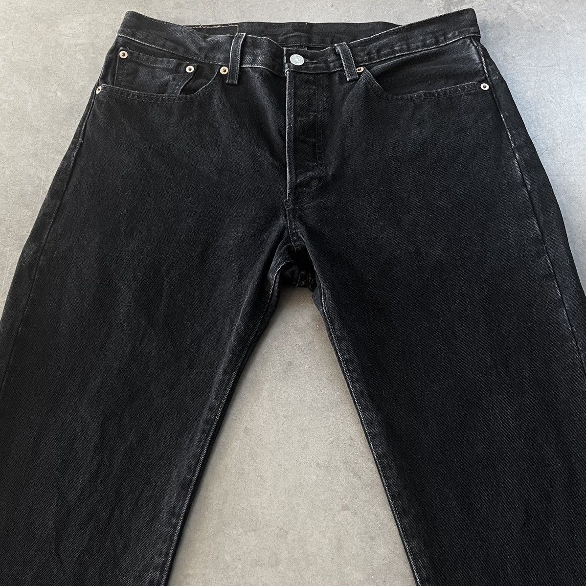 DENIM TEARS × Levi's 🇯🇲 PLANE JANE LEVI'S 501 BLACK DENIM JEANS Size US 33 - 3 Thumbnail