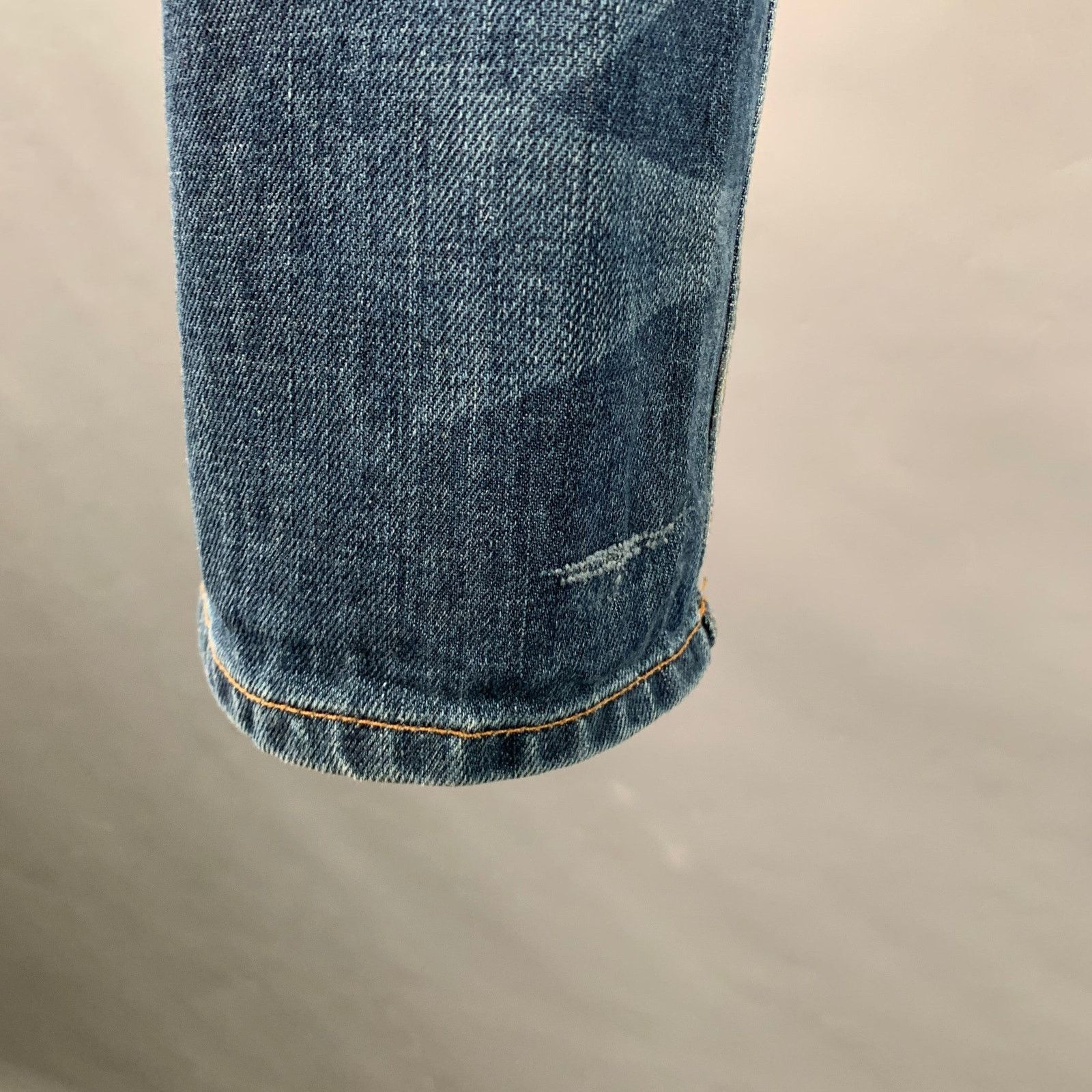 Lanvin LANVIN Twill Cotton Straight Contrast Stitch Zip Fly Jeans Size US 34 / EU 50 - 3 Thumbnail