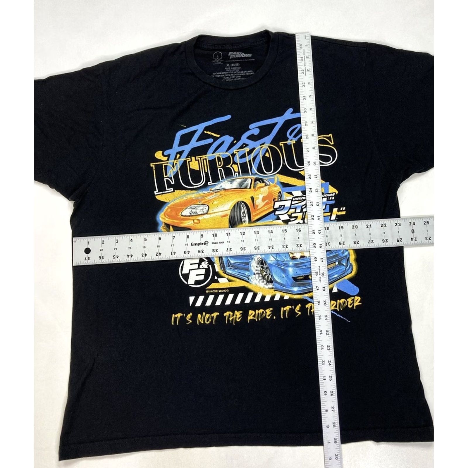 Vintage VINTAGE Fast & Furious Graphic T-shirt Men XL Black It's Not The Ride It's The Rider Size US XL / EU 56 / 4 - 5 Thumbnail