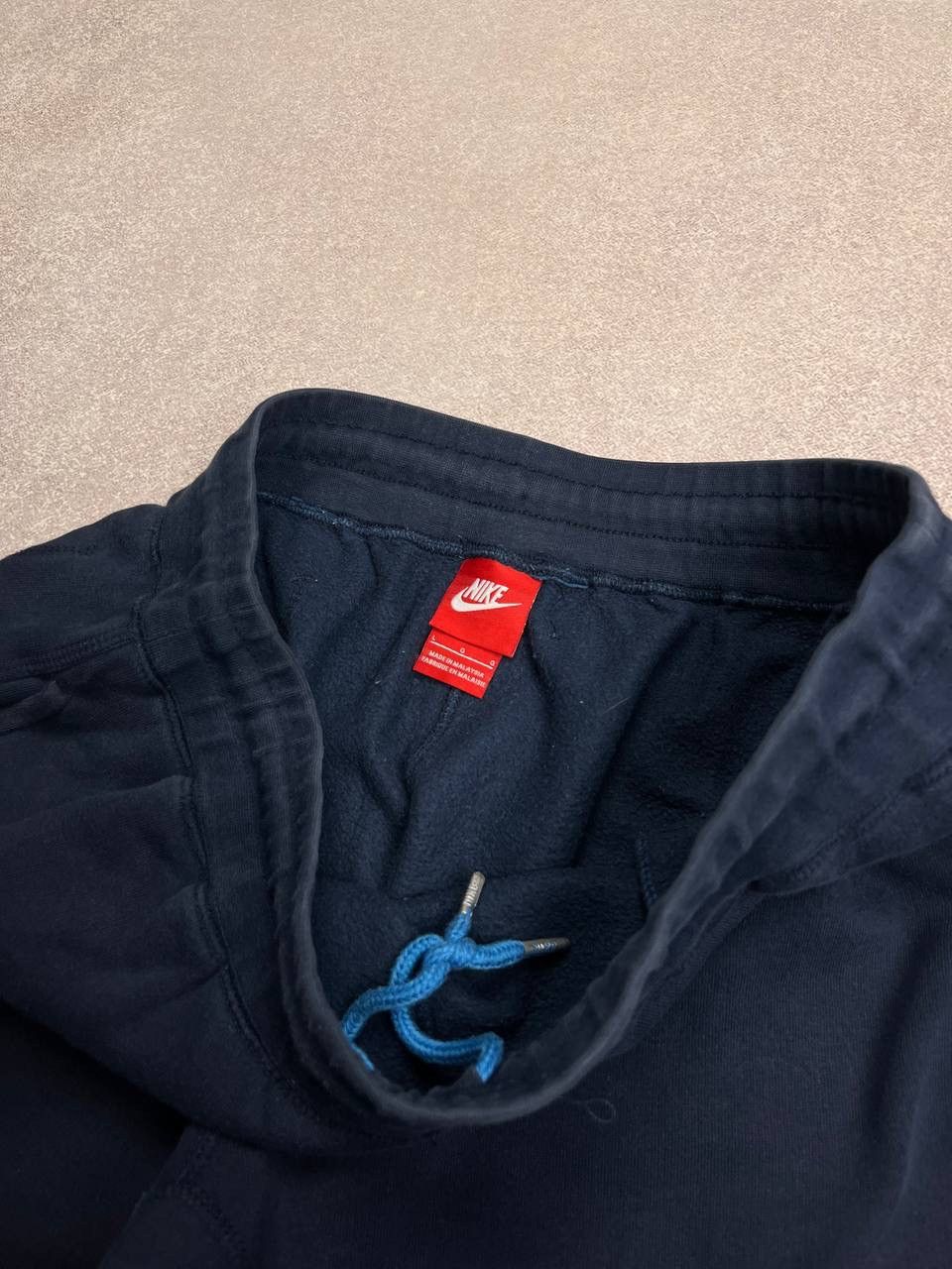 Nike × Vintage Vintage Nike Swoosh Baggy Cotton Sweatpants Y2K L Size US 34 / EU 50 - 3 Thumbnail