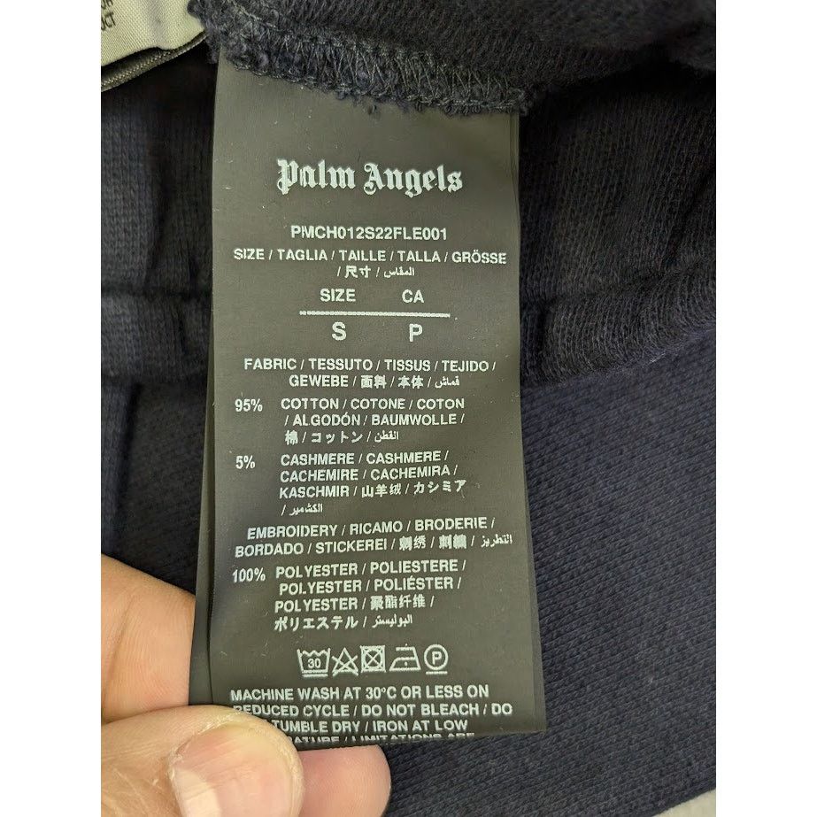 Palm Angels o1rshd1 PA Slim Sweatpant & Jogger in Navy Blue/White Size US 30 / EU 46 - 18 Thumbnail