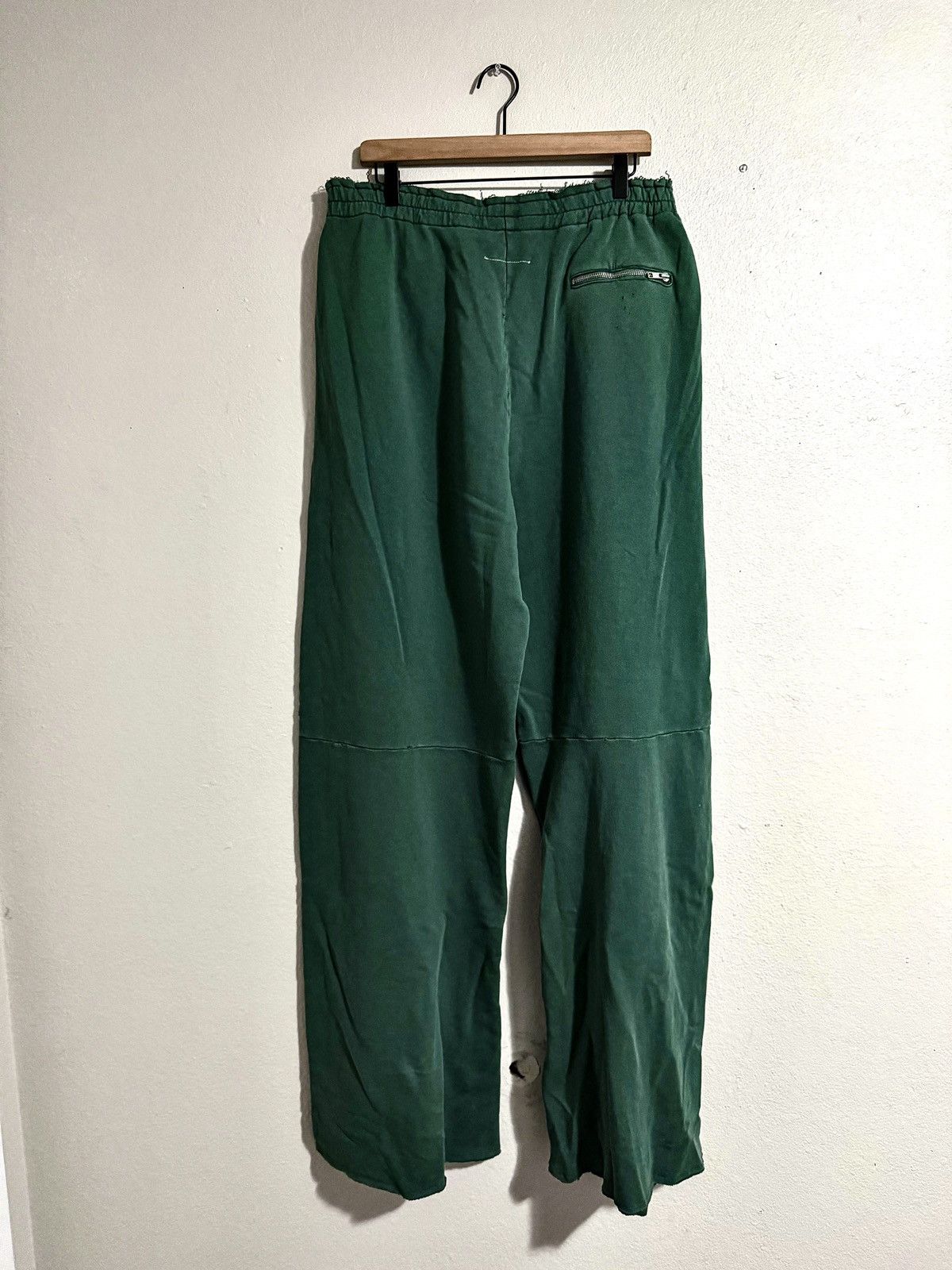 MM6 Margiela MM6 Destroyed/Distressed Green Number Motif Pants Size US 34 / EU 50 - 2 Thumbnail