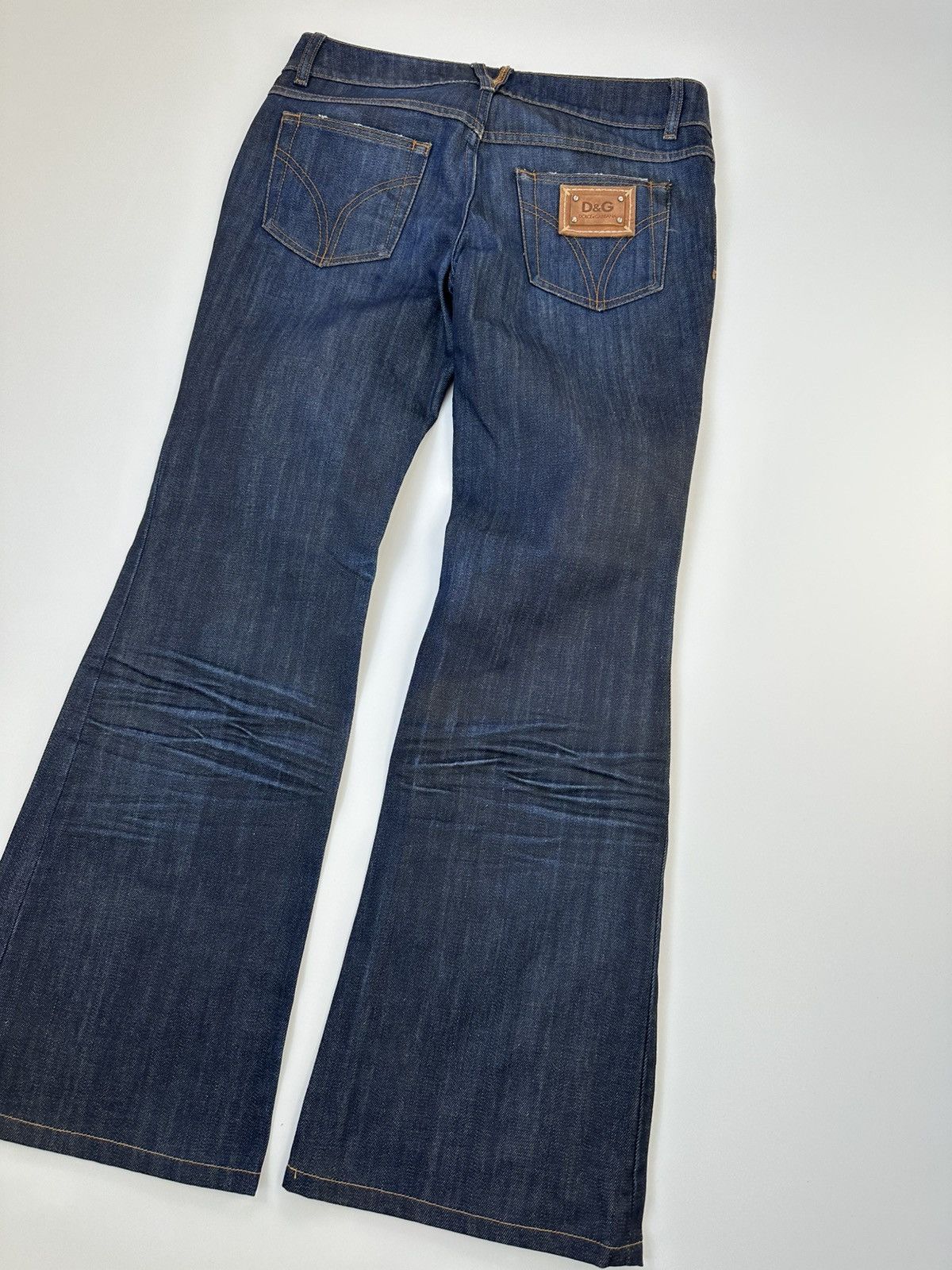 Dolce & Gabbana Flared Dolce&Gabbana Y2K Denim Jeans 26 Size Size 26" / US 2 / IT 38 - 10 Thumbnail