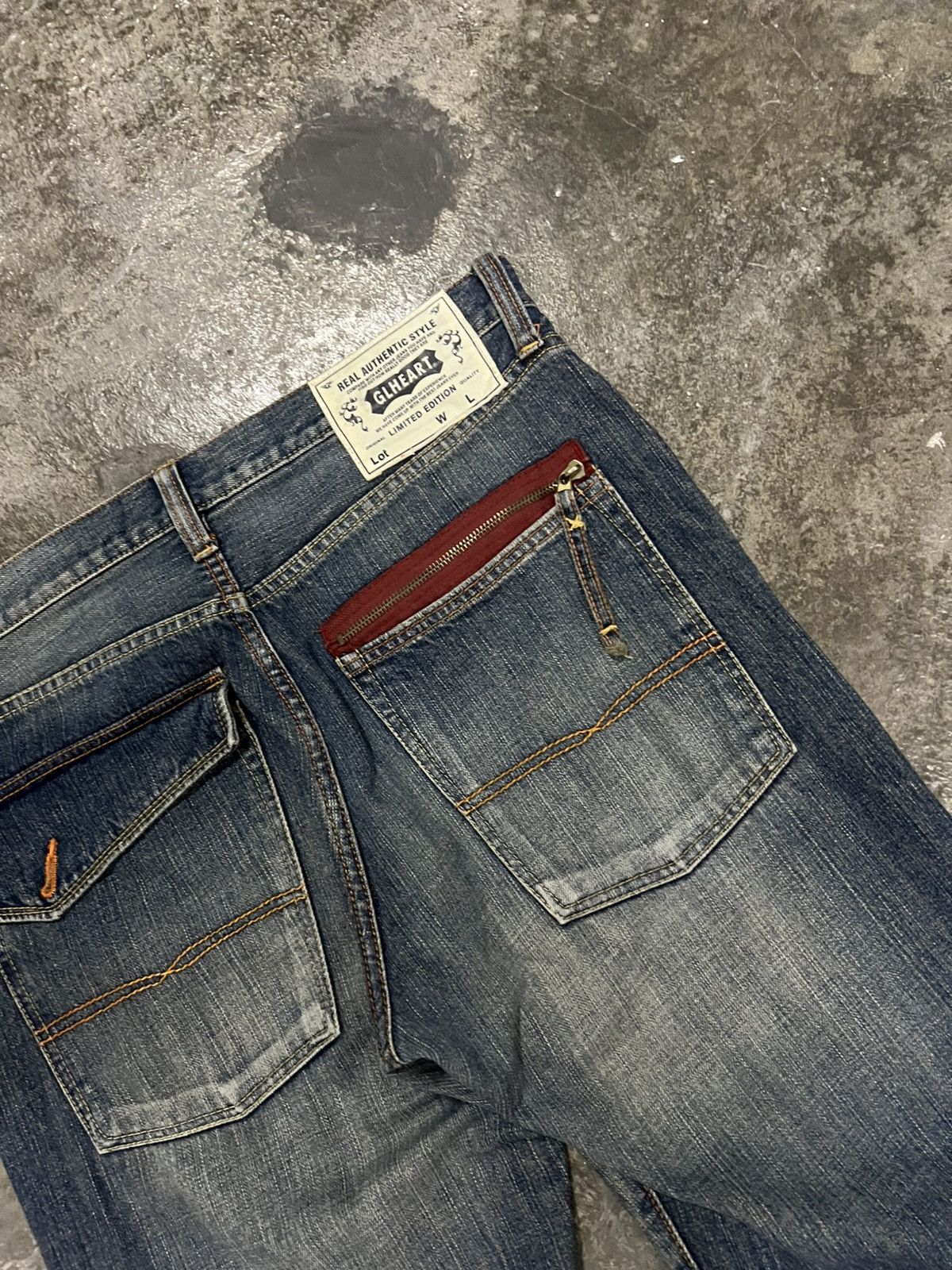 Japanese Brand GL HEART LIMITED EDITION VINTAGE JEAN. Size US 36 / EU 52 - 14 Thumbnail