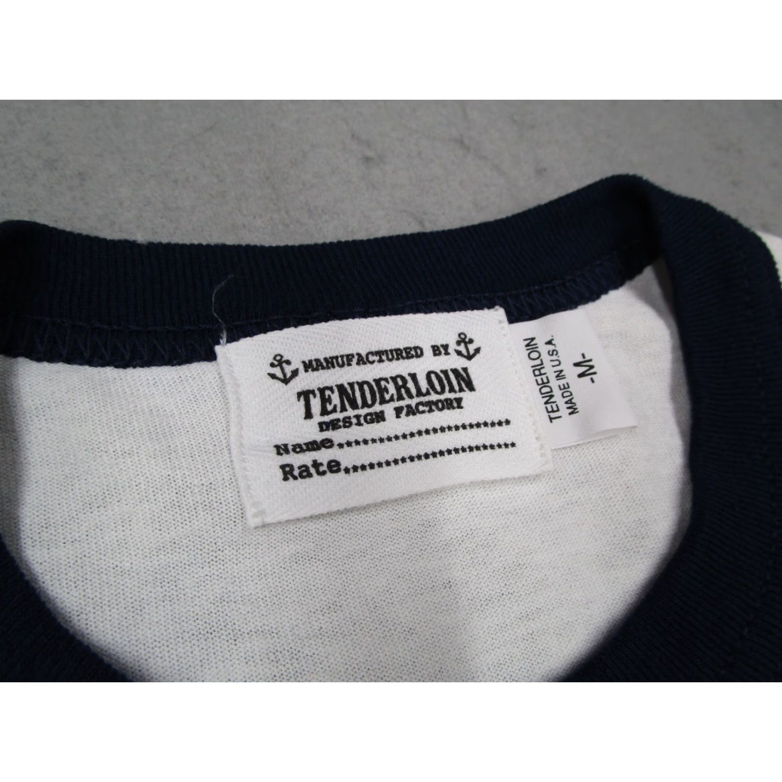 Tenderloin Tenderloin Mens White Short Sleeve T-Shirt Crew Neck Ringer Logo Made in USA 100% Cotton 2K Size US M / EU 48-50 / 2 - 3 Thumbnail