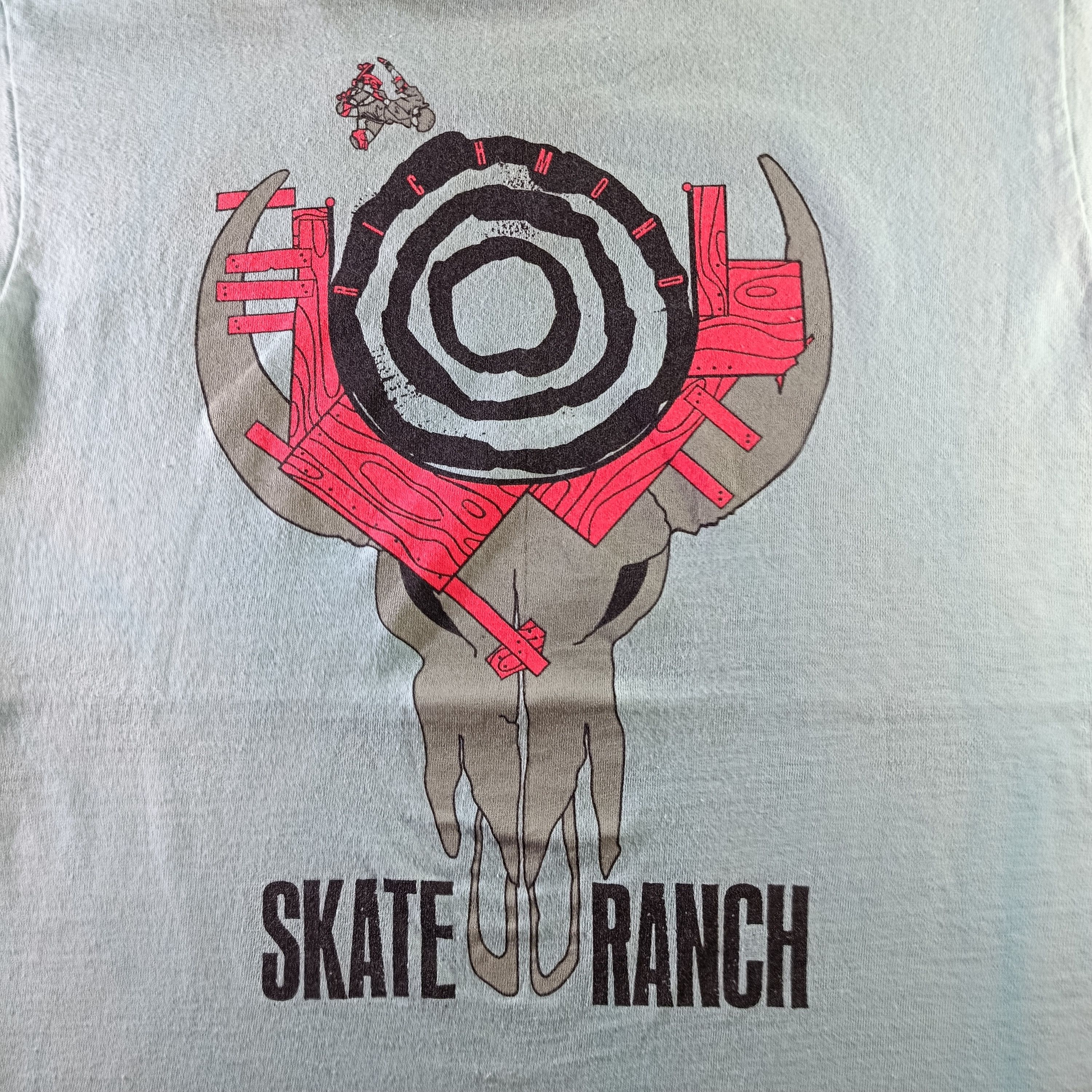 Powell Peralta Unisex Skate T-Shirt – Triple Percent Logo & Skeleton Graphic, 5.5oz Cotton - View #3
