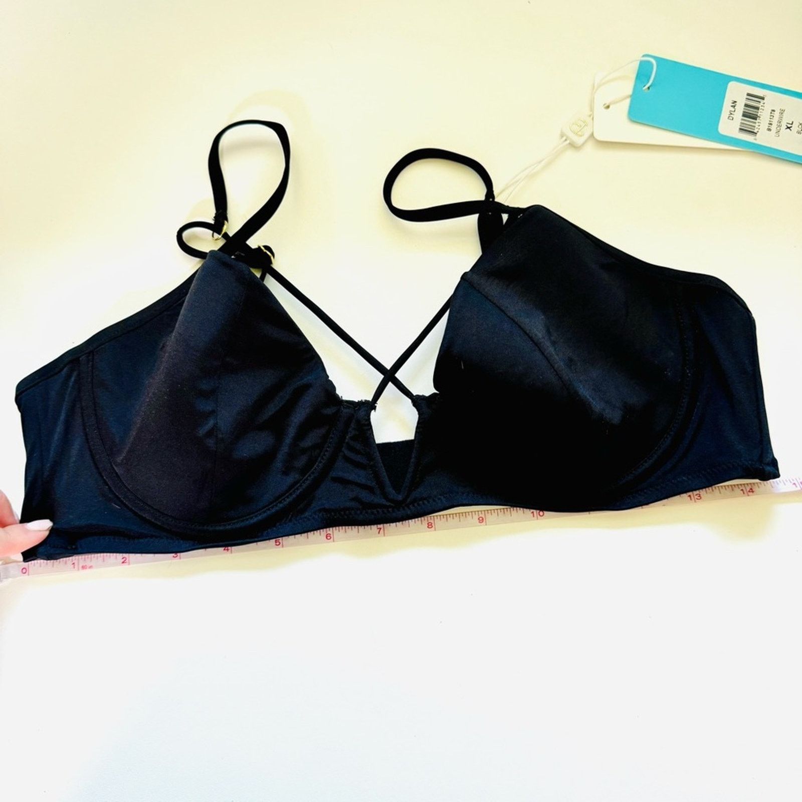 REVOLVE NEW BEACH BUNNY Black Dylan Underwire Bikini Swim Top XL Size XL / US 12-14 / IT 48-50 - 10 Thumbnail