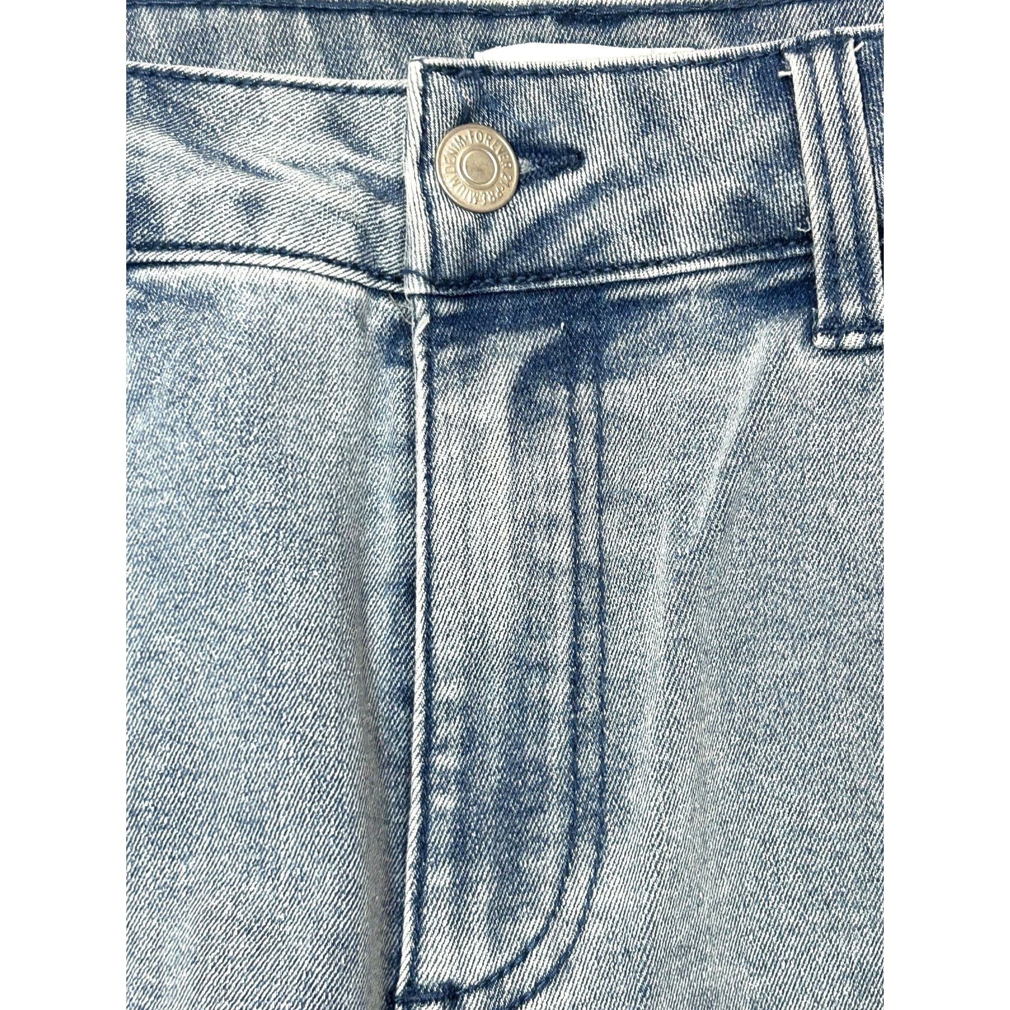 Forever 21 Forever 21 Women’s Denim Shorts 28 High Rise Rhinestone Frin Size 28" / US 6 / IT 42 - 5 Thumbnail