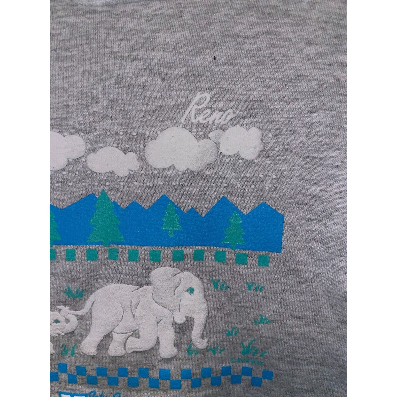 Jerzees 90s Youth John Ascuaga's Nugget Reno Elephant Shirt Graphic Size US M / EU 48-50 / 2 - 3 Thumbnail