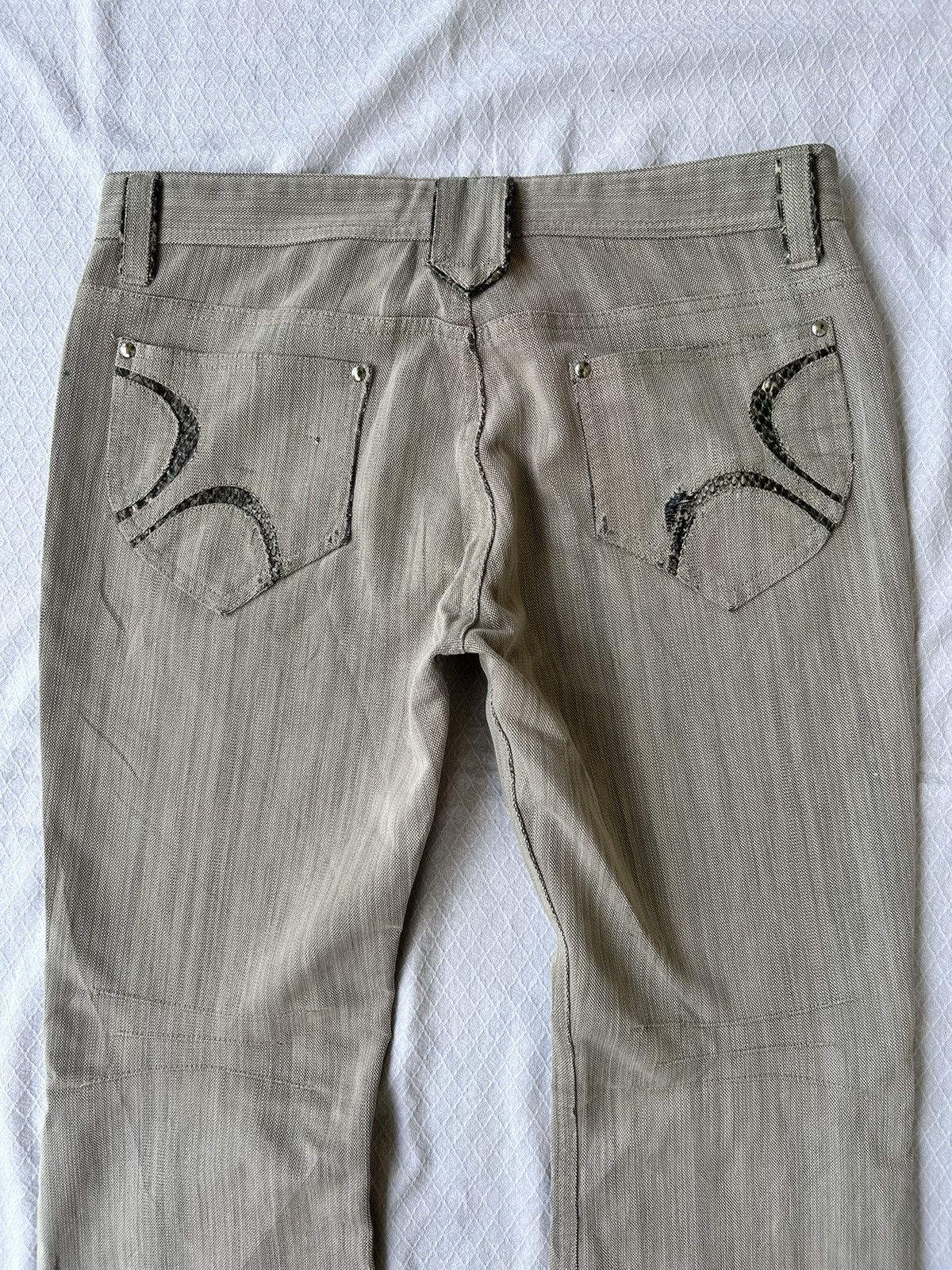 14th Addiction × KMRii × Yasuyuki Ishii 💸BINDINGOFFER💸Takaiq.com Pyton Snake Skin Flared Ifsixwasnin Size US 33 - 8 Thumbnail