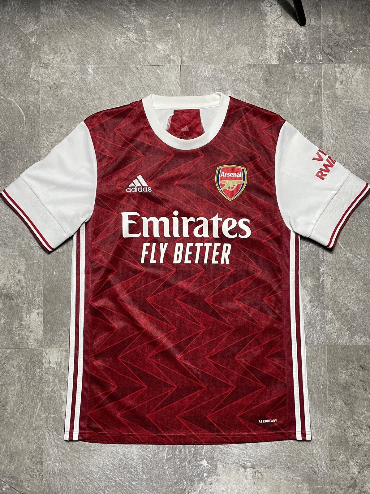 Adidas Arsenal London 2020 2021 Home Shirt Jersey Football #7 Saka Size US M / EU 48-50 / 2 - 2 Thumbnail