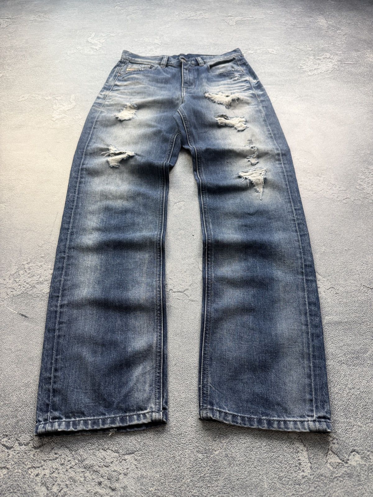 Diesel Vintage Diesel Jeans Flared Wide Japanese Y2K Faded Distress Size US 26 / EU 42 - 1 Thumbnail