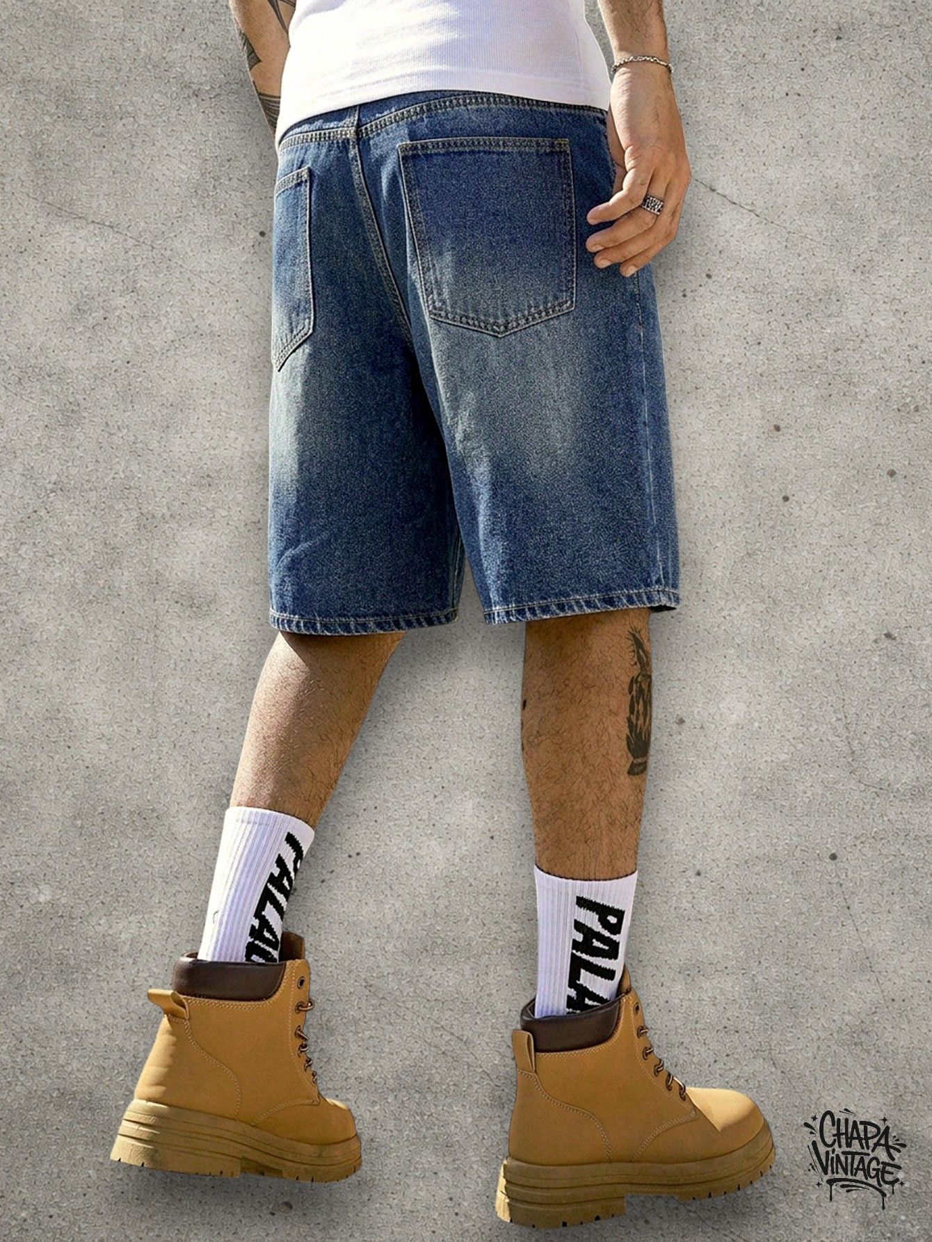 Japanese Brand Washed denim shorts Size US 32 / EU 48 - 3 Thumbnail
