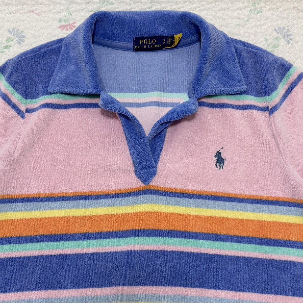 Polo Ralph Lauren Polo Ralph Lauren Multicolored Terry Polo Shirt Size S / US 4 / IT 40 - 2 Thumbnail