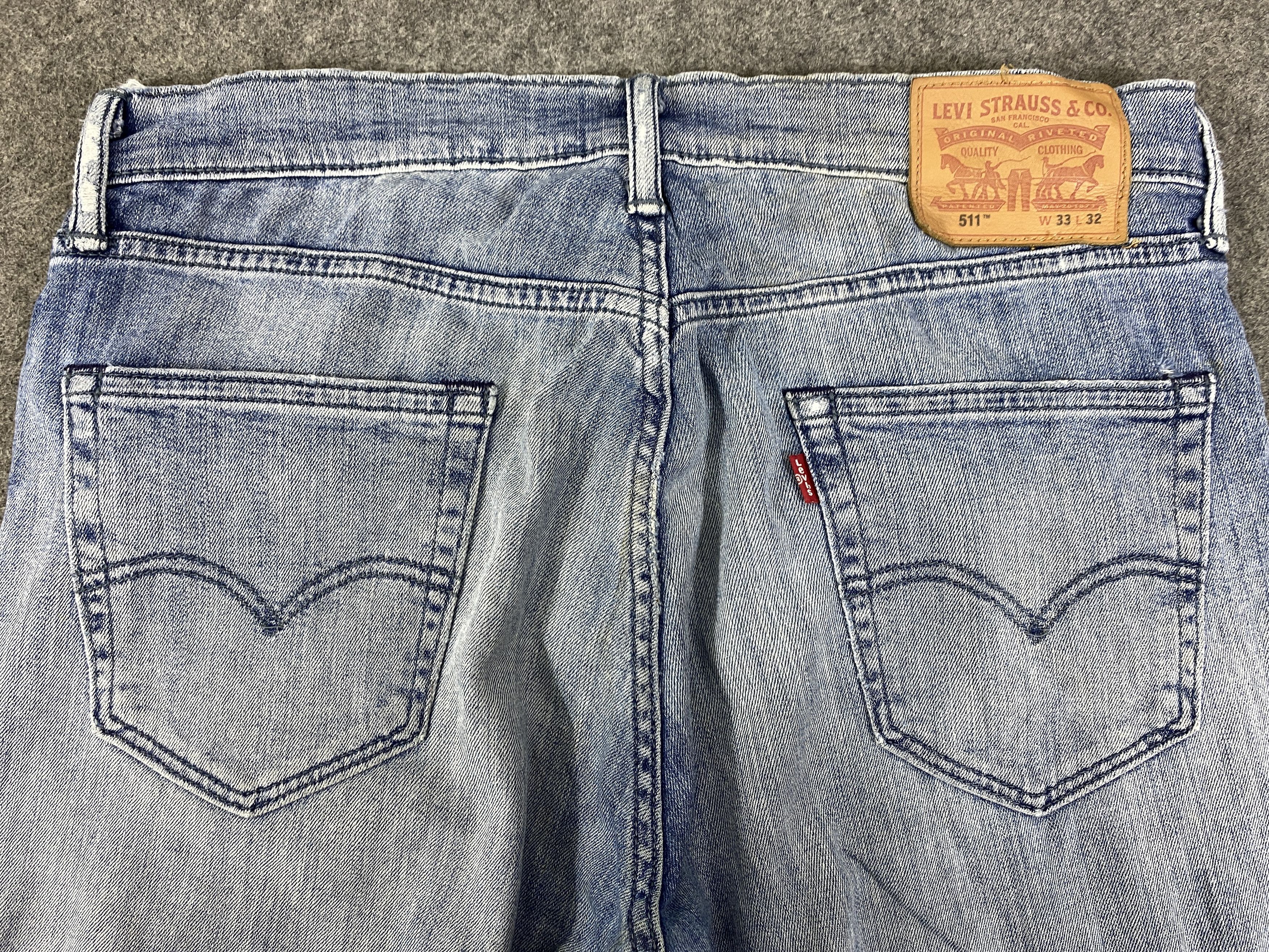 Levi's Light Blue Vintage Levi's 511 Jeans 34x27.5 - JN3324 Size US 34 / EU 50 - 3 Thumbnail