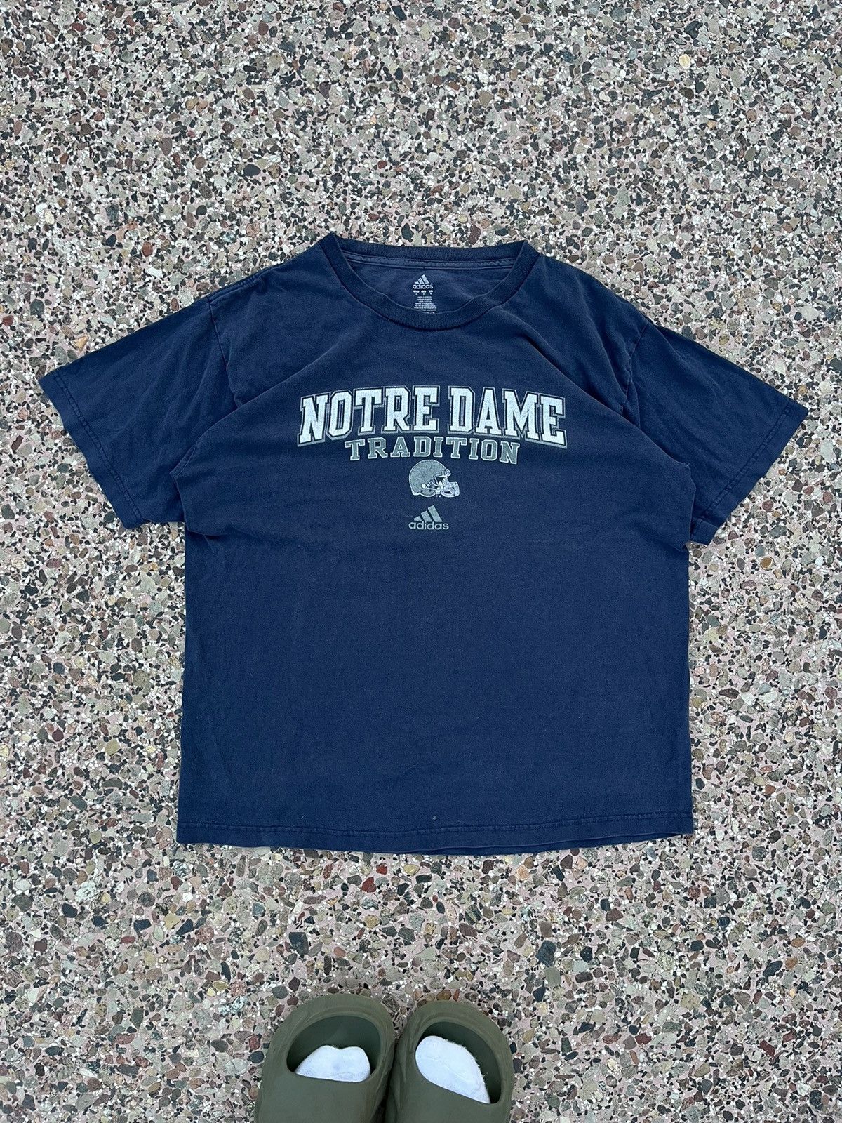 Adidas × Vintage Vintage adidas navy tee football notre dame tradition Size US M / EU 48-50 / 2 - 1 Thumbnail