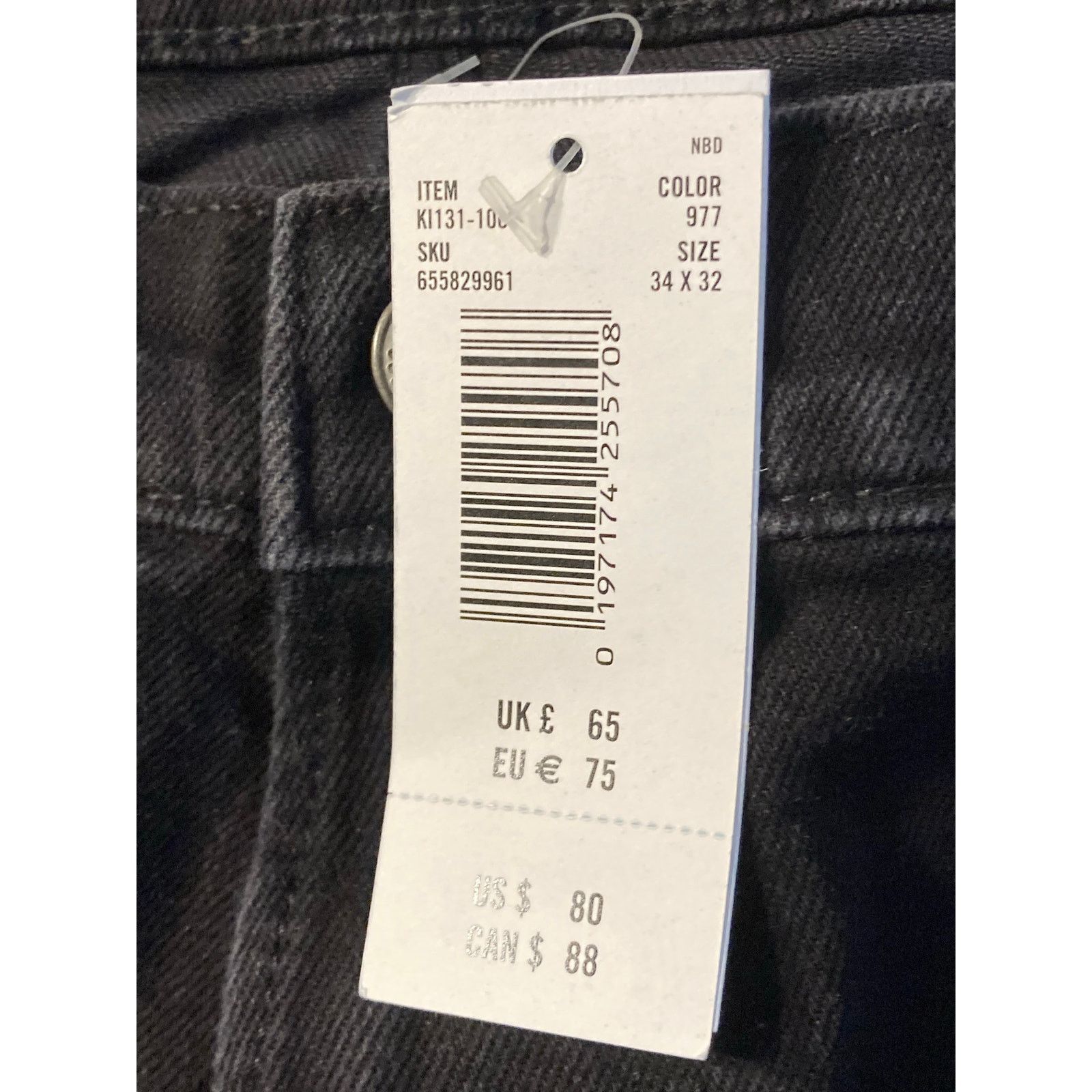 Abercrombie & Fitch Abercrombie & Fitch Mens Skinny Jean 34x32 Black Classic NWT Size US 34 / EU 50 - 11 Thumbnail