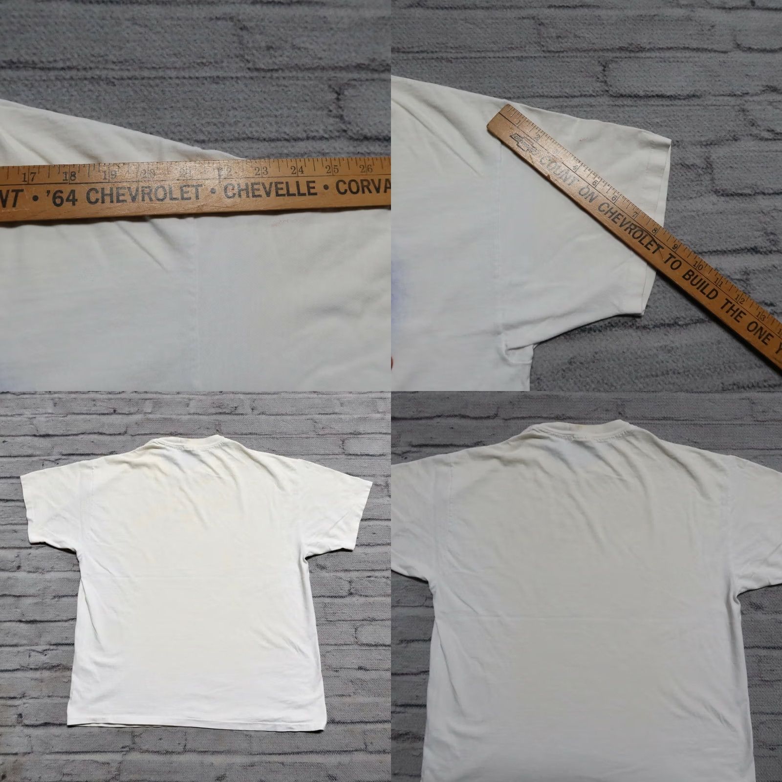 Hanes Vintage Krusty The Clown Simpsons Shirt XL Men White Hanes T-Shirt 90s Made in USA Size US XL / EU 56 / 4 - 8 Thumbnail