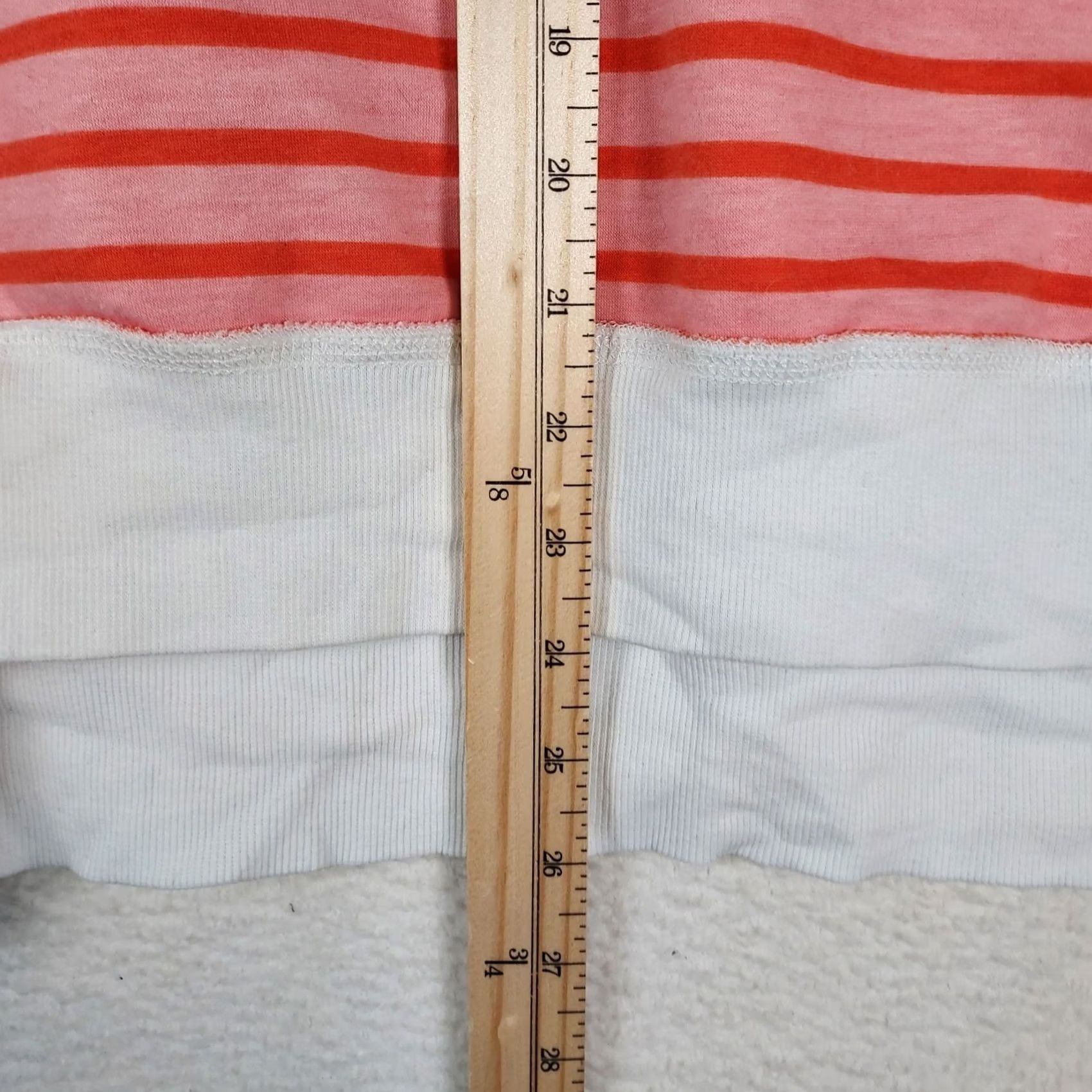 Pinko Womens Cropped Stripe Sweatshirt Short Sleeve Pink Orange Medium Casual T-Shirt Pullover Round Neck Size M / US 6-8 / IT 42-44 - 4 Thumbnail