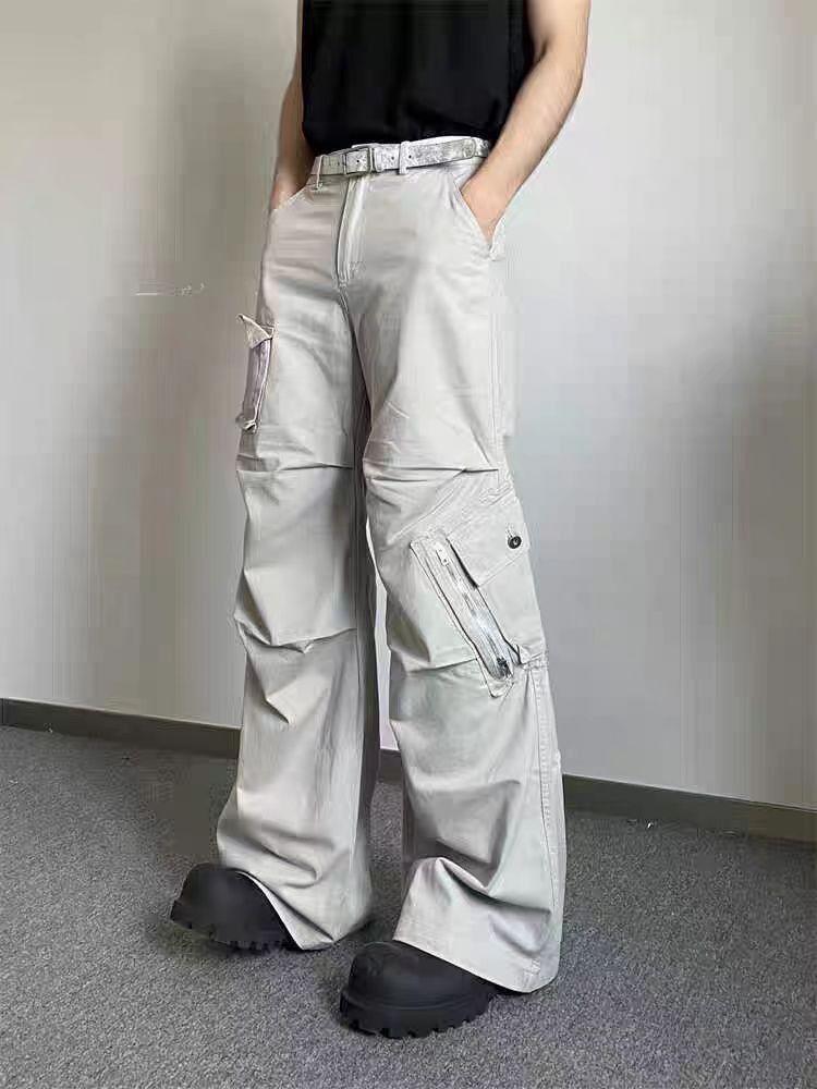 Japanese Brand × Vintage Casual Large Pocket Paratrooper Work Trousers Size US 32 / EU 48 - 4 Thumbnail