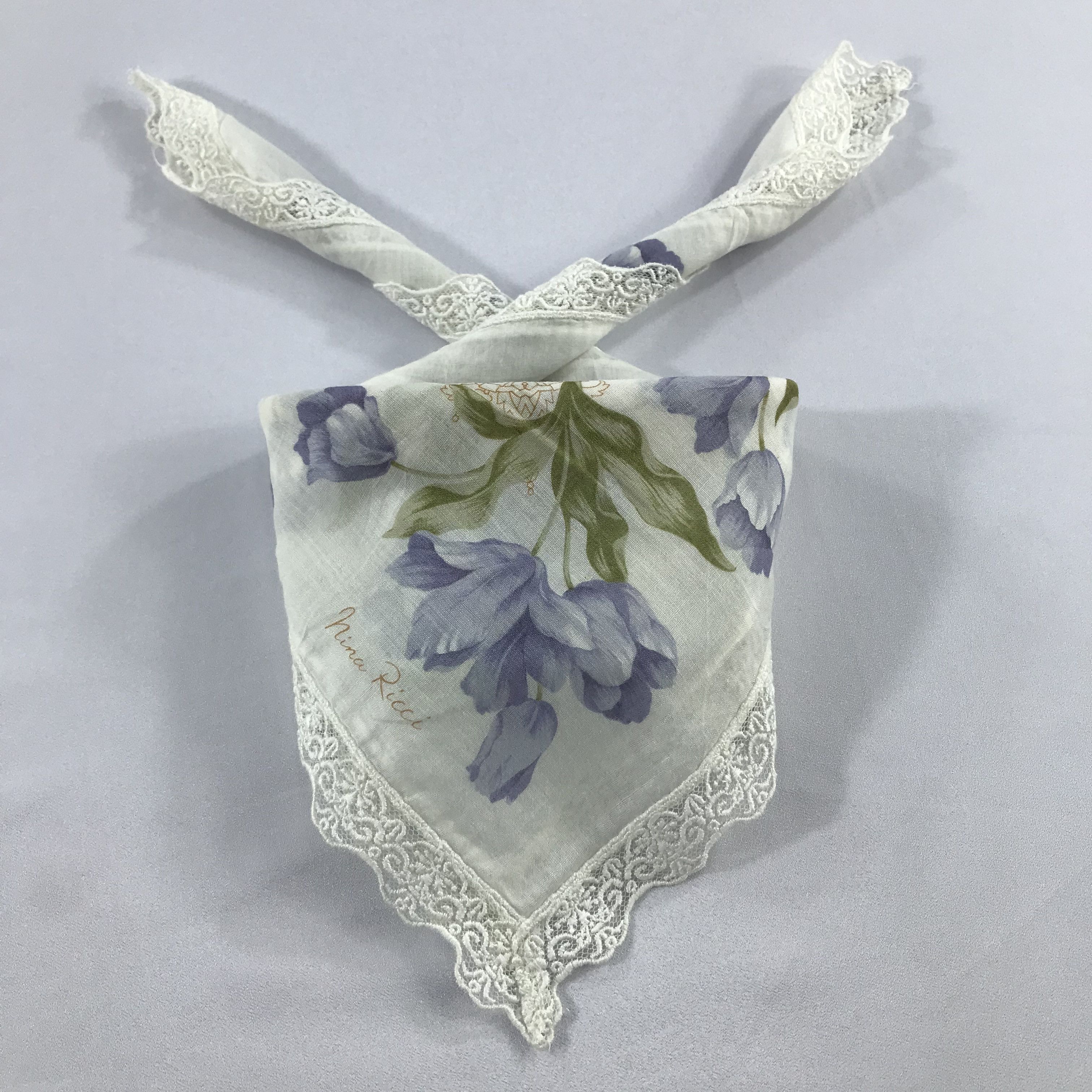 Nina Ricci × Vintage Nina Ricci Bandana / Handkerchief / Neckerchief - S2445 Size ONE SIZE - 3 Thumbnail