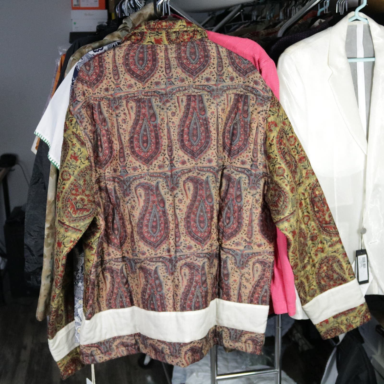 Kartik Research Karu Kartik Research Silk Work Jacket Dye Print XL New Size US XL / EU 56 / 4 - 5 Thumbnail