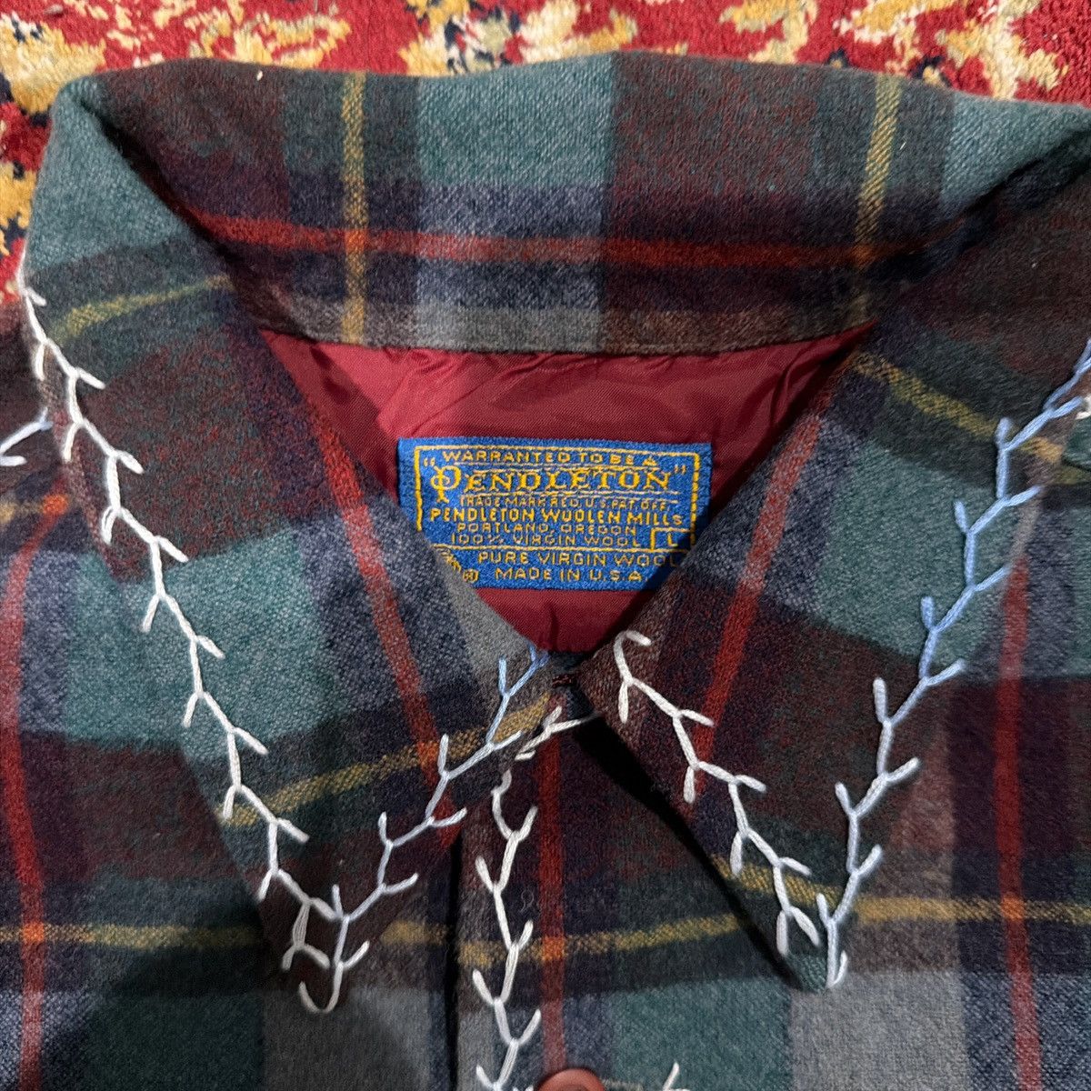 Pendleton Pendleton Hand Stitch Vintage Flannel Size US L / EU 52-54 / 3 - 4 Thumbnail