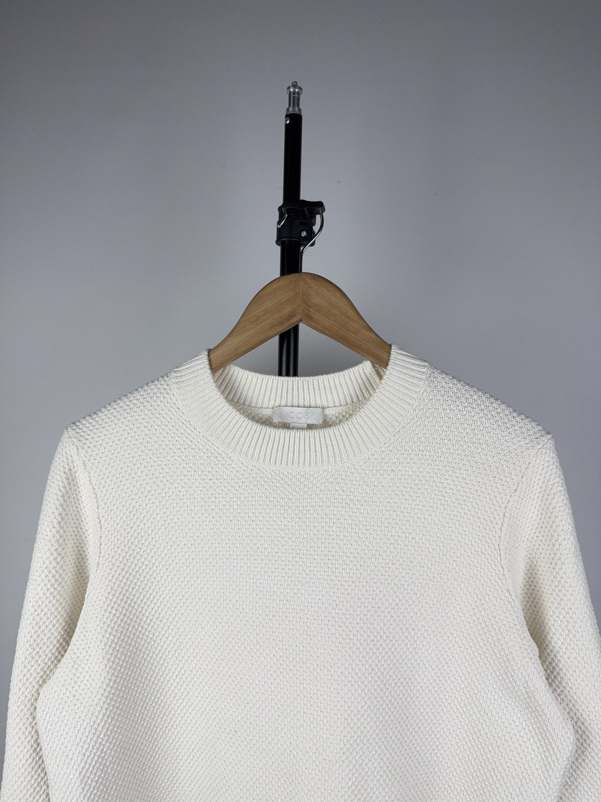 Cos × Japanese Brand COS Sweater White Knit Basic Streetwear Avant-garde Grunge Size US S / EU 44-46 / 1 - 2 Thumbnail