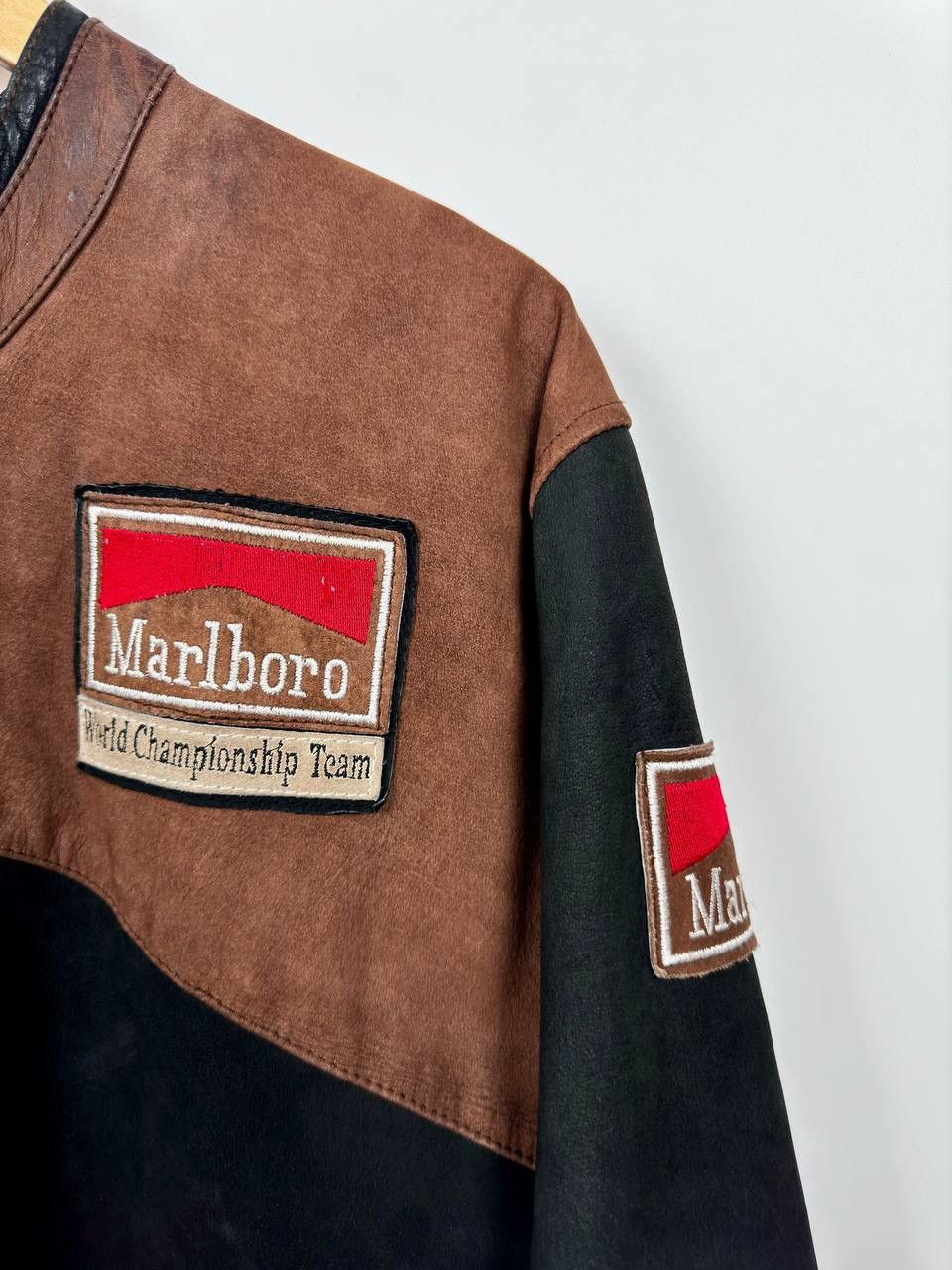 Marlboro × Vintage Vintage Marlboro Racing Leather Jacket Size US XL / EU 56 / 4 - 9 Thumbnail