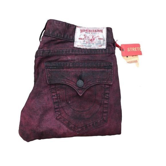 True Religion Brand New True Religion Jeans Size 32 STRAIGHT BIG T Red Size US 32 / EU 48 - 7 Thumbnail