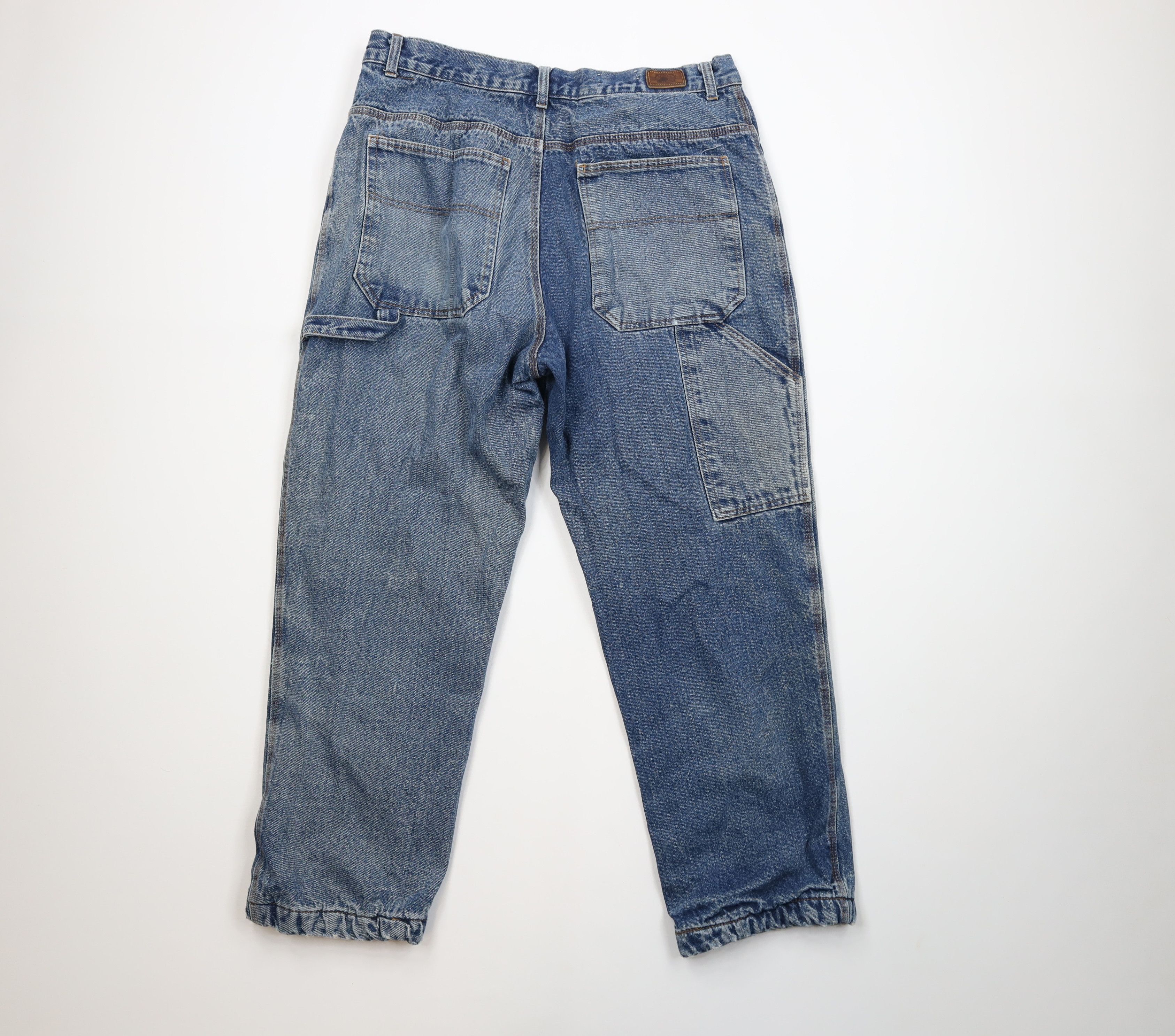 Vintage Vintage 90s Y2K Streetwear Flannel Lined Straight Leg Jeans Size US 38 / EU 54 - 11 Thumbnail