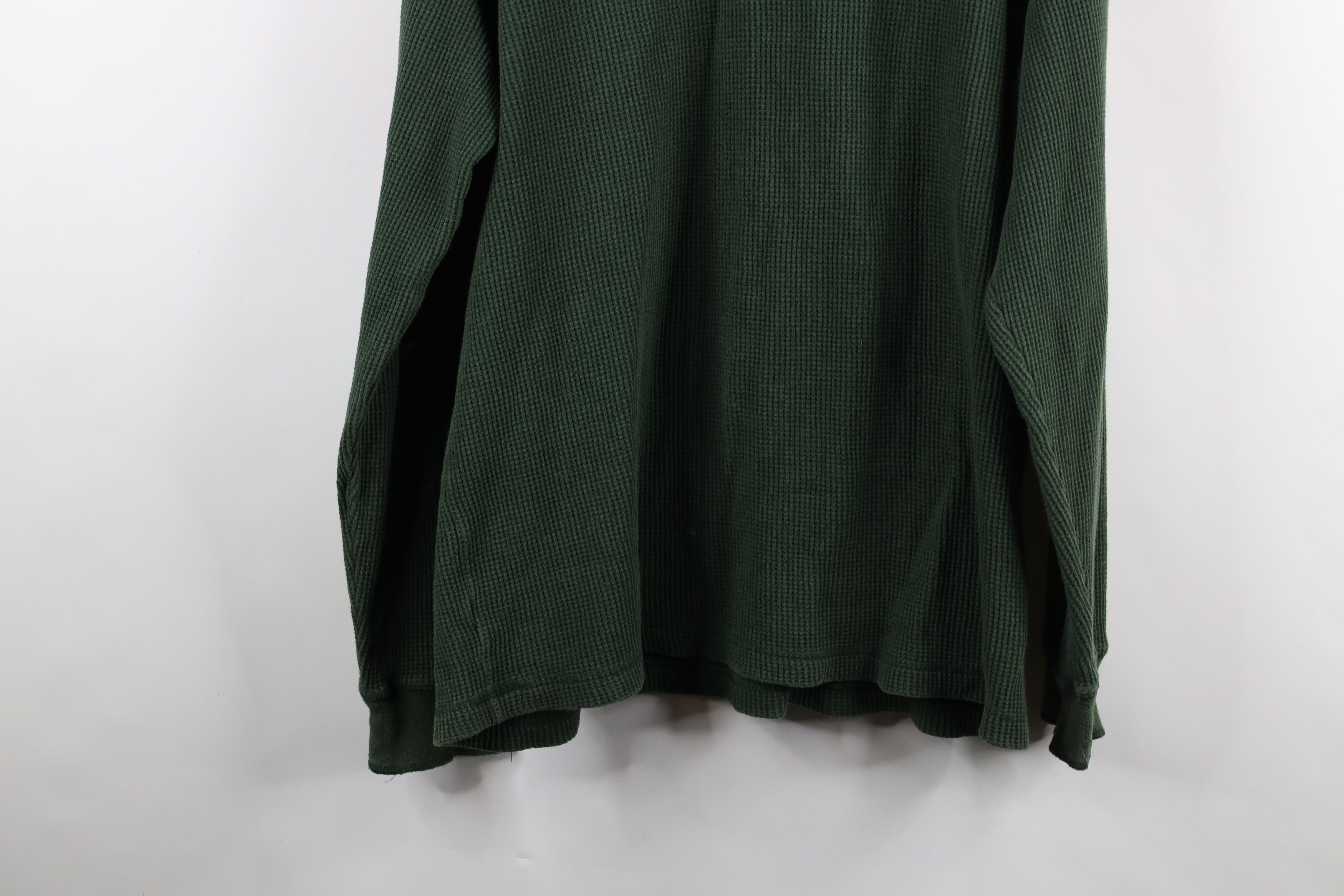 American Eagle Outfitters × Vintage Vintage 90s Y2K American Eagle Waffle Knit T-Shirt Green Size US XL / EU 56 / 4 - 13 Thumbnail