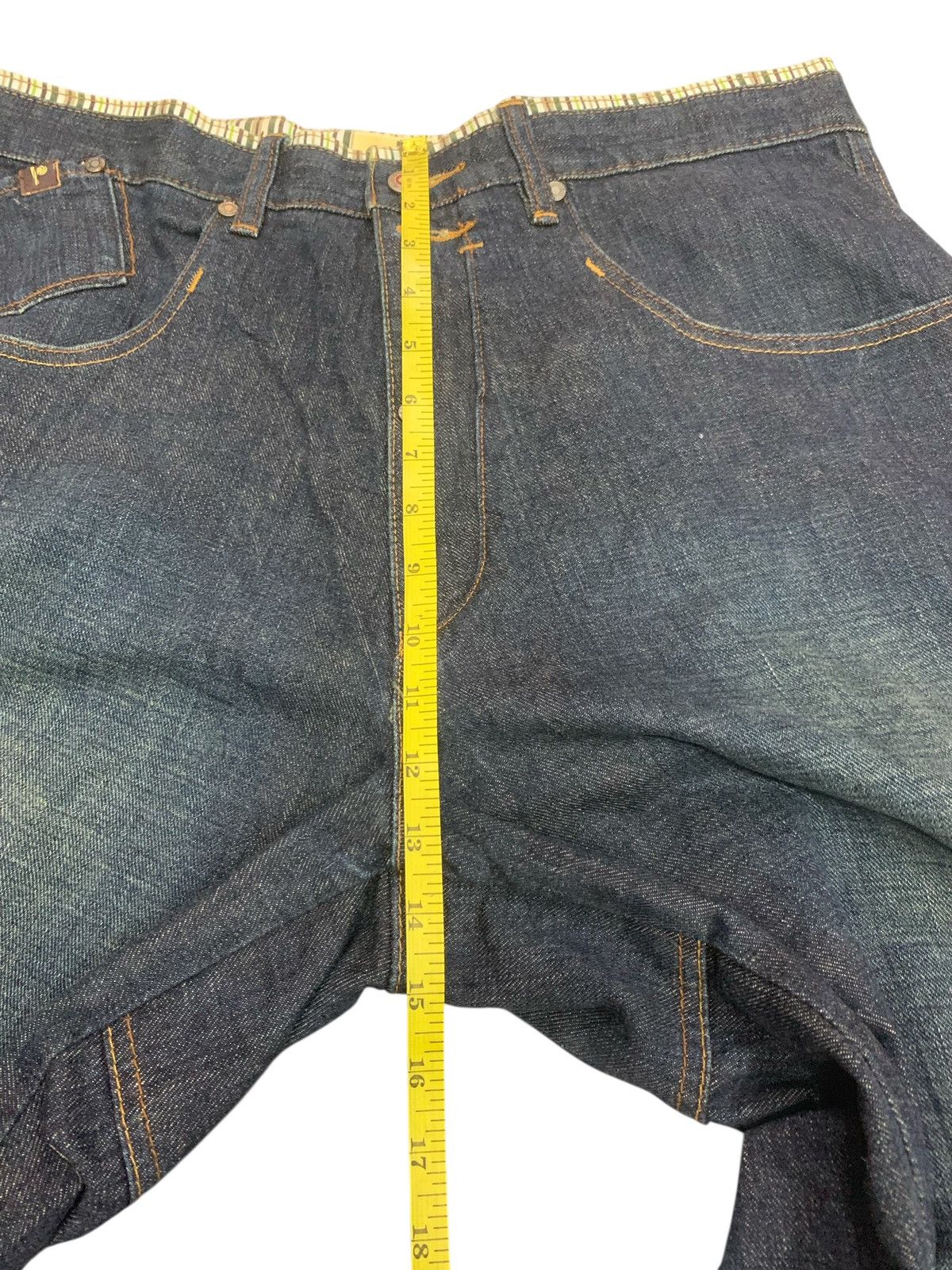 Pelle Pelle × Vintage Rare Vintage Pelle Pelle Buckle Back Baggy Style Jeans Size US 35 - 13 Thumbnail