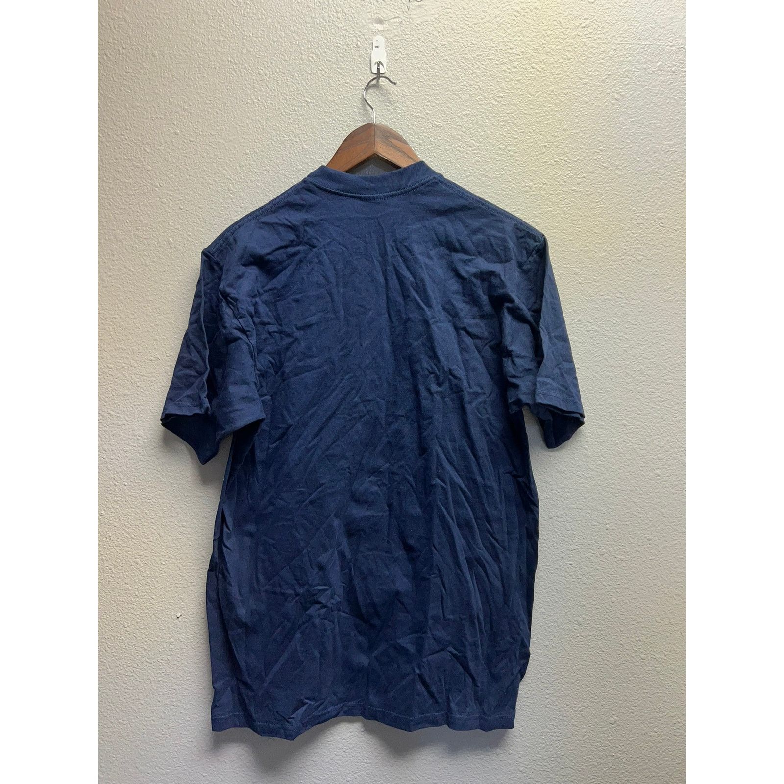 Jerzees 90s Vintage Dark Blue Blank Shirt Jerzees USA Made L Large Size US L / EU 52-54 / 3 - 6 Thumbnail