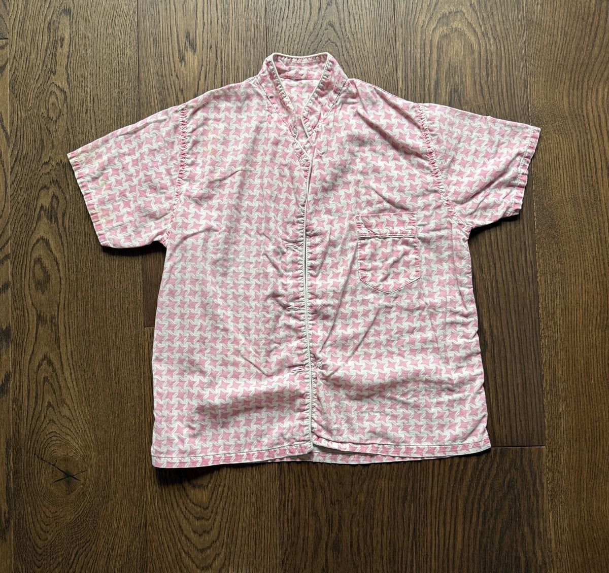 Vintage Vintage 60s Women's Patterned Pajama Shirt Size S / US 4 / IT 40 - 1 Thumbnail